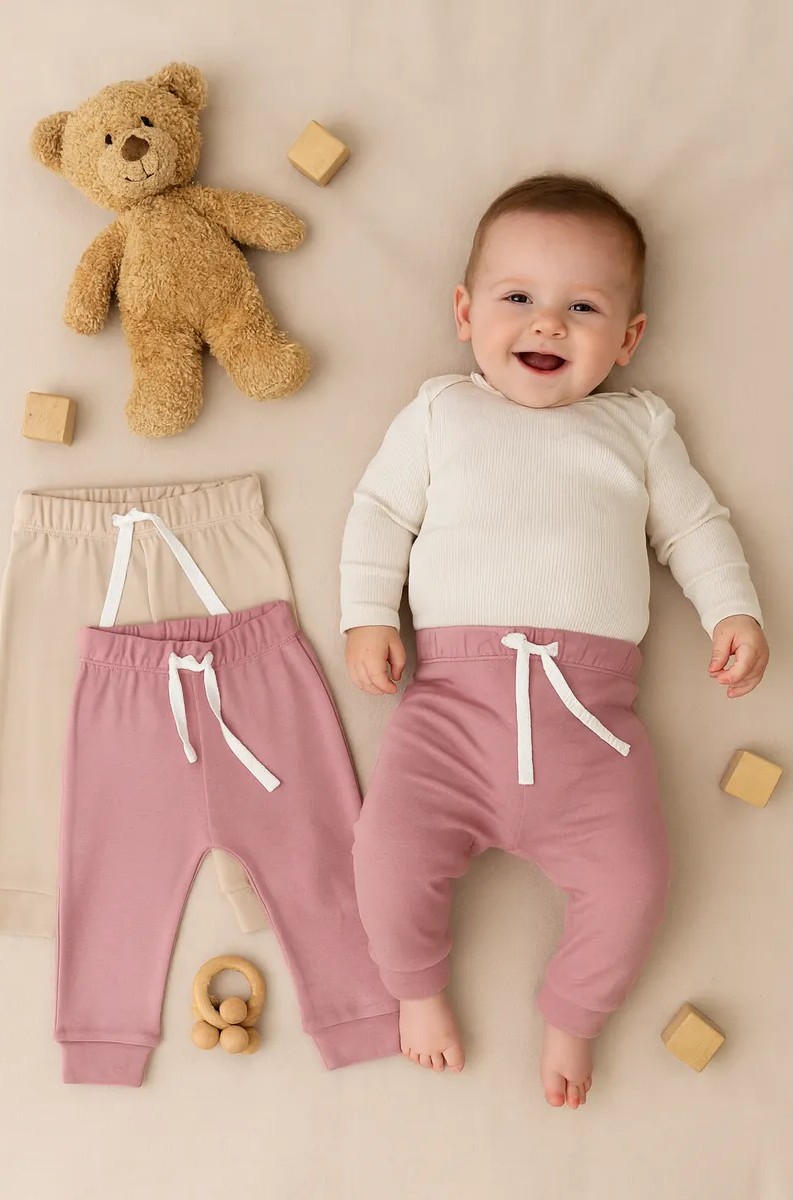 Брюки 2 шт Mark Formelle (Марк Формэль) 85113-1-2/холодный бежевый +кристальная роза - фото 1