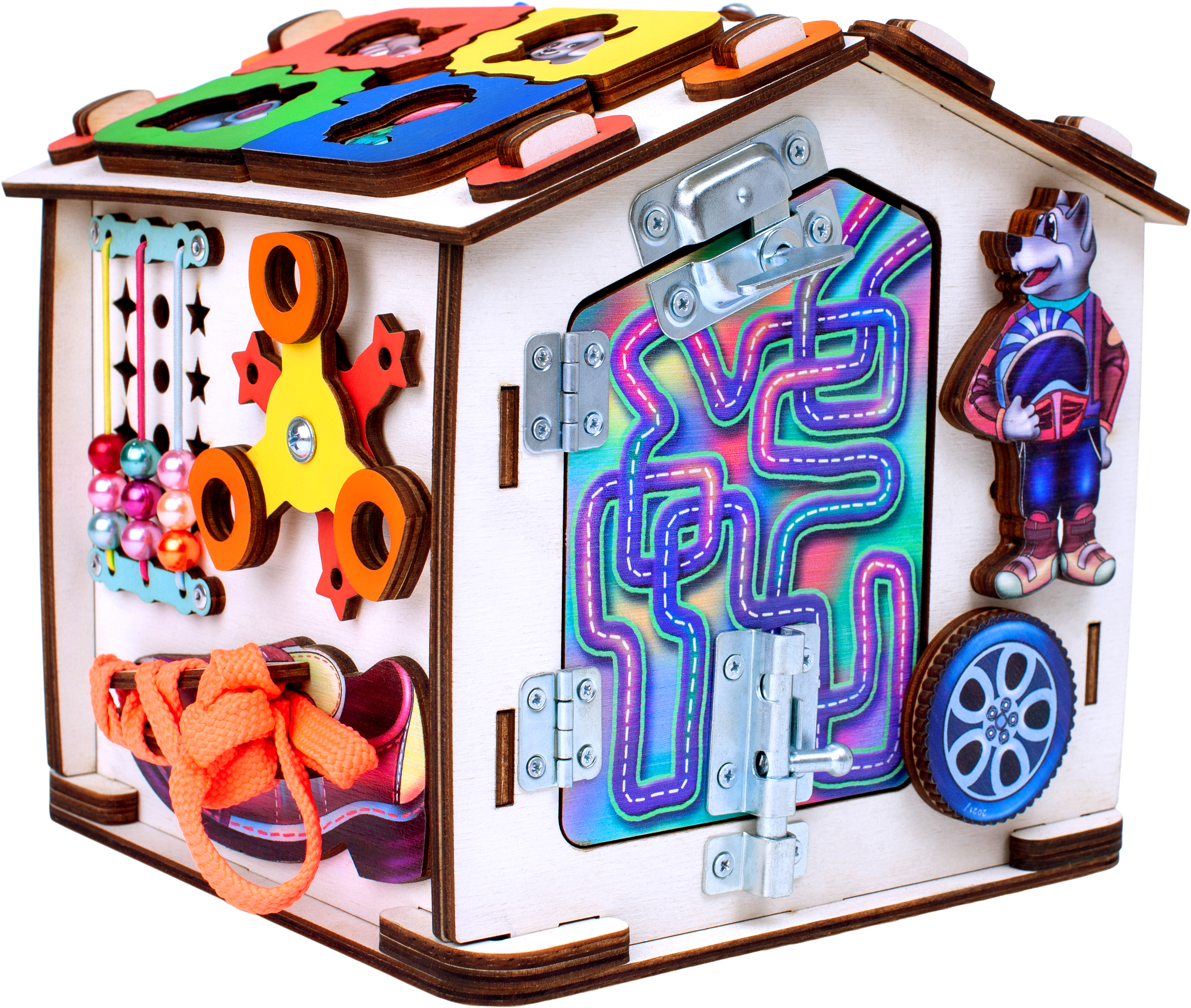 Игрушка Jolly Kids бизиборд Волк - фото 9