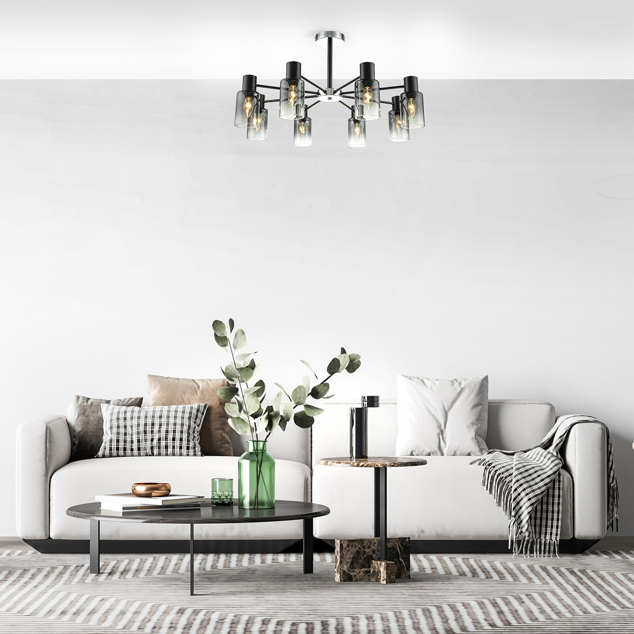 Люстра ESCADA Escada 2120/8P E14*40W Black - фото 3