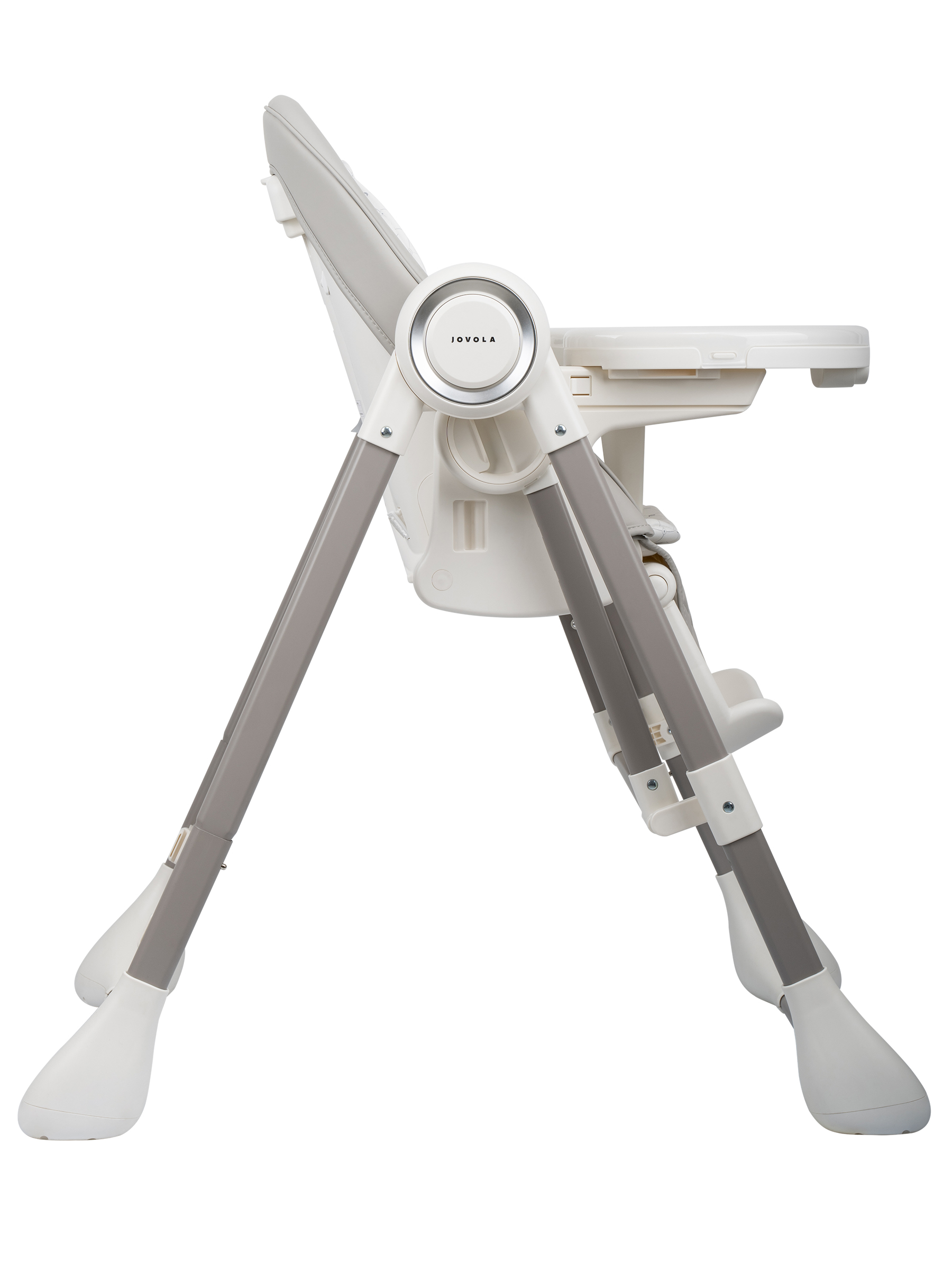 Стульчик для кормления JOVOLA Muza с функцией электрокачели серый - фото 12