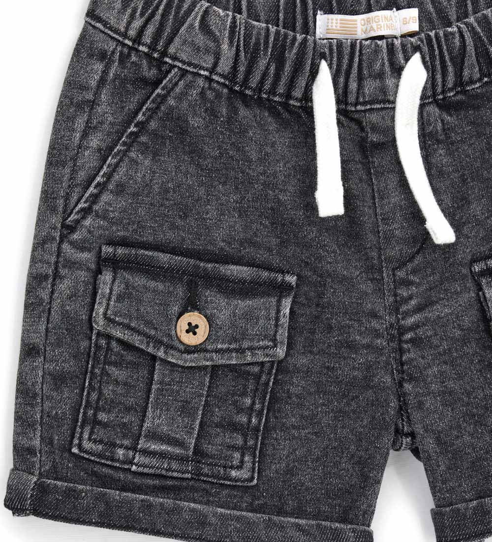 Шорты ORIGINAL MARINES DFP0229NM_DENIMBLACKMEDIUM - фото 3