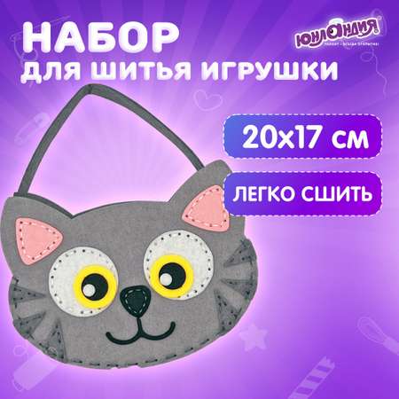 Набор для творчества Юнландия шитье Котик