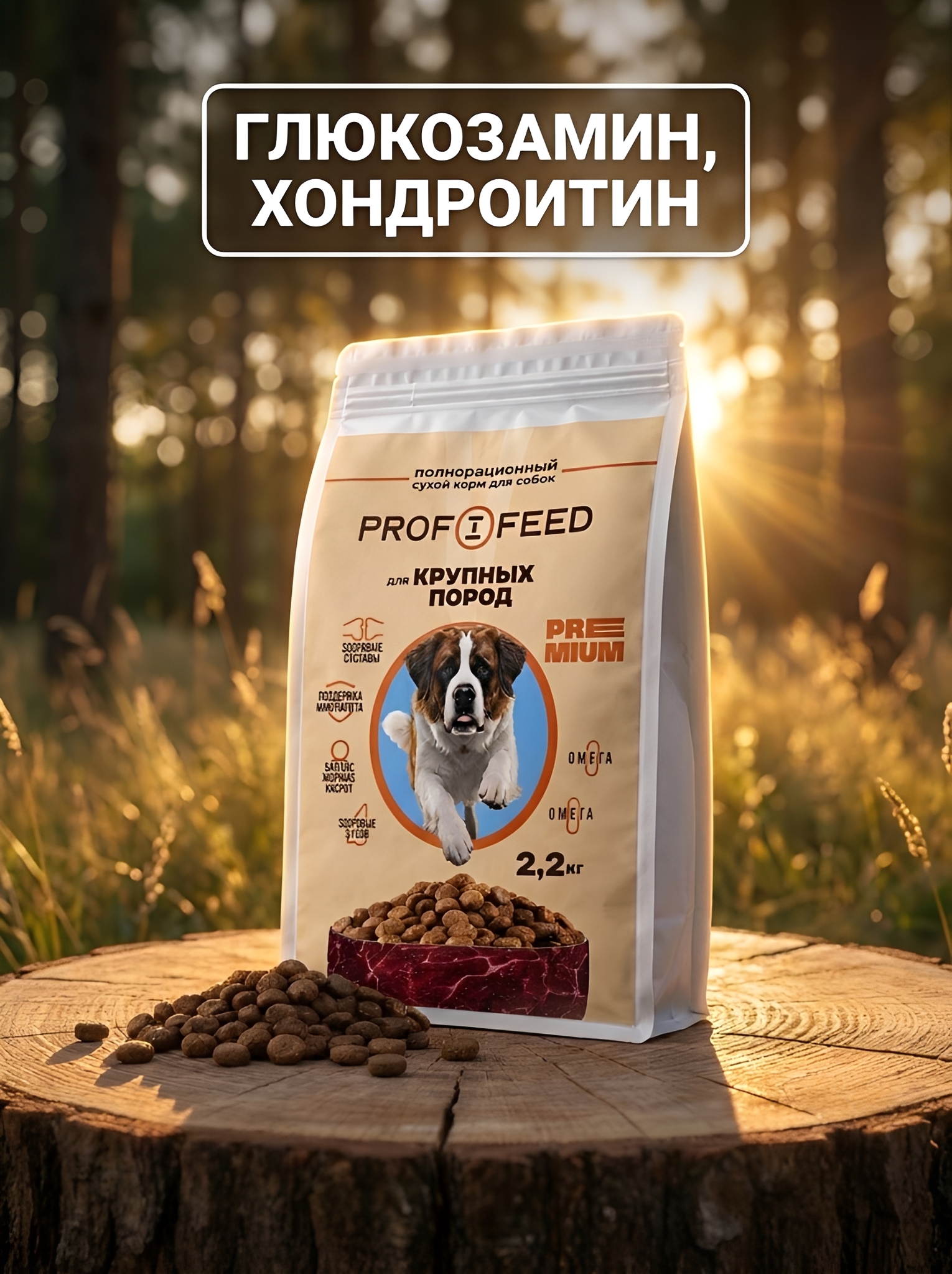 Сухой корм Profifeed Для собак крупных пород 2,2кг - фото 8