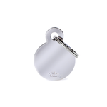 Изображение товара Адресник для животных MY FAMILY Круг серебряный маленький