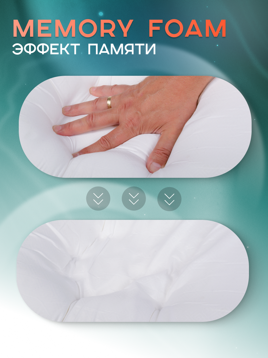 Подушка Beautynomy 35х45 см высота 11/13 см гипоаллергенная - фото 7