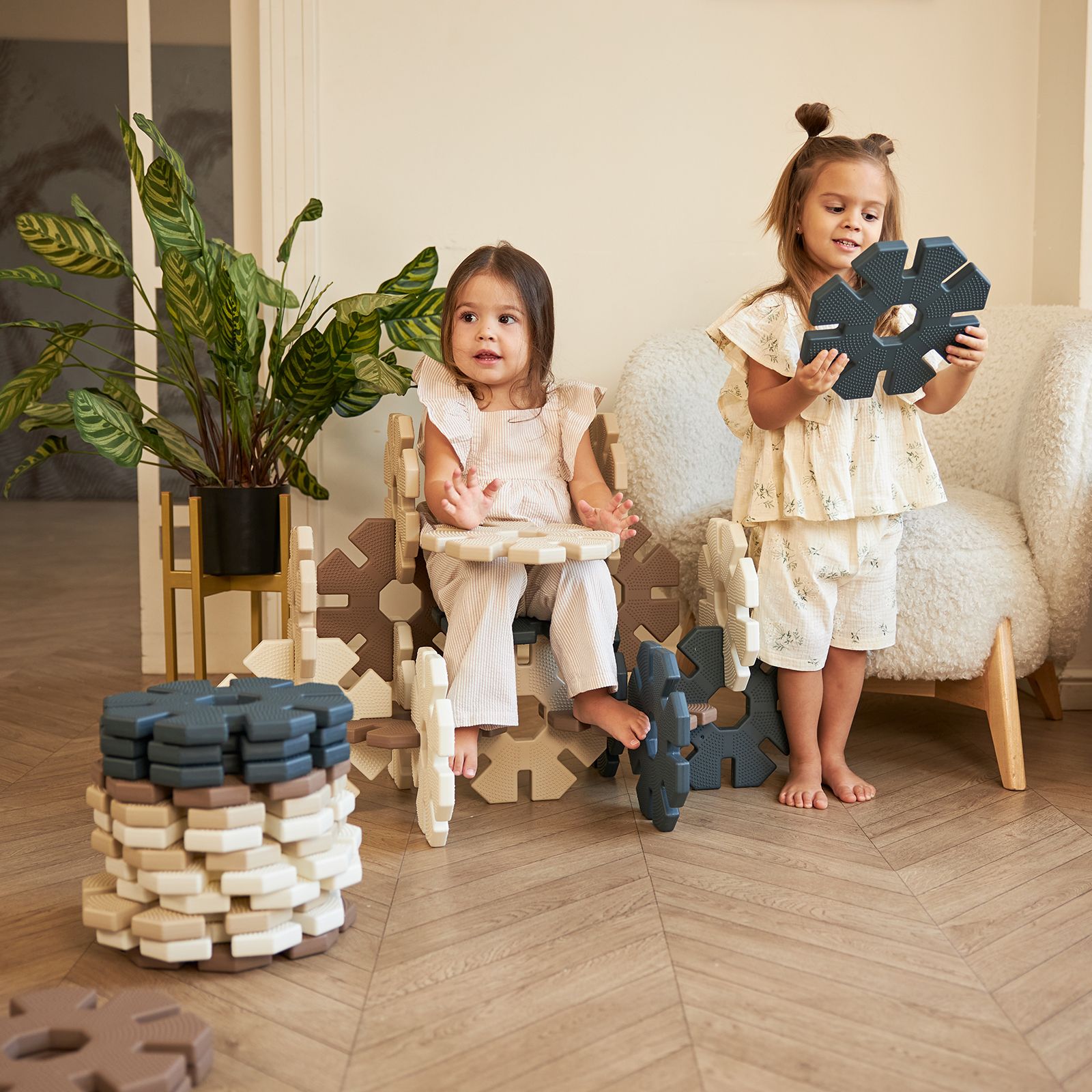 Конструктор UNIX Kids Snowflakes 32 дет. - фото 9
