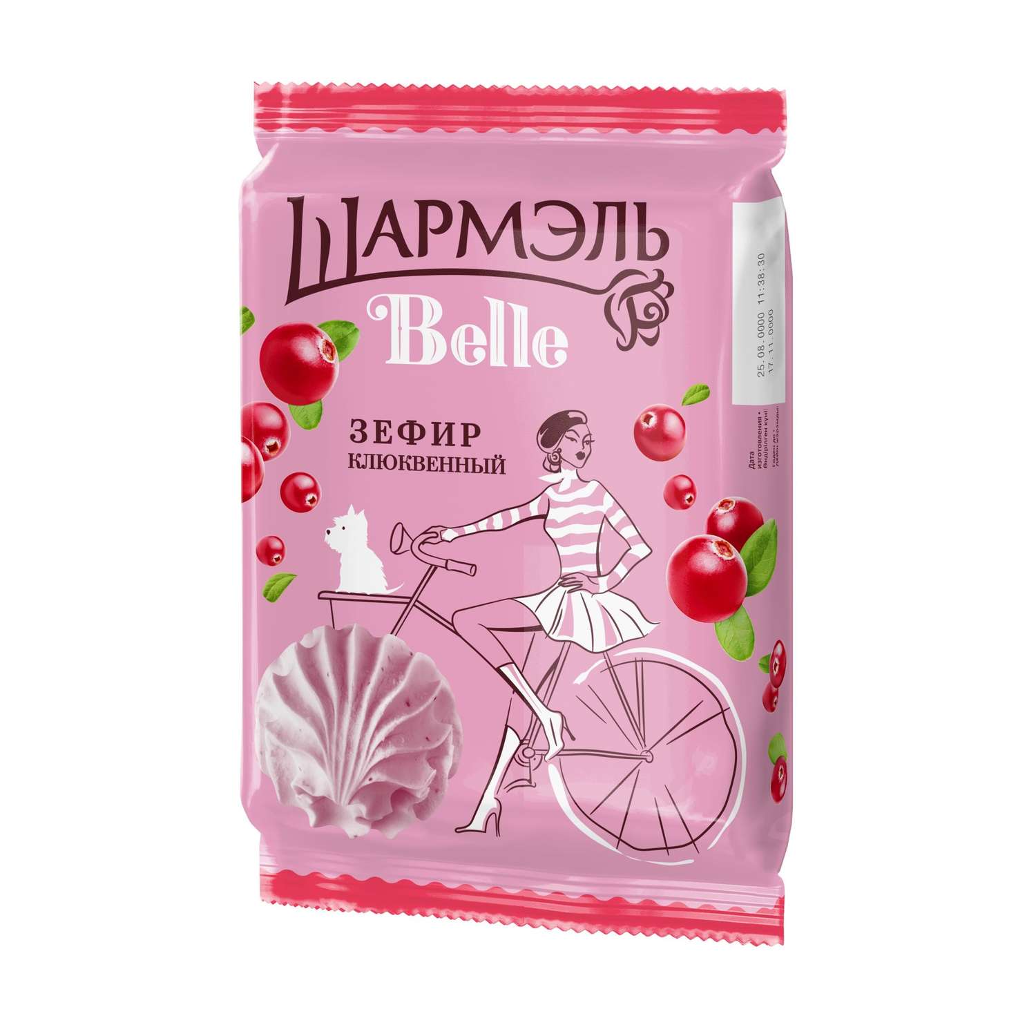 Зефир Ударница Шармэль Belle клюквенный 150г - фото 1