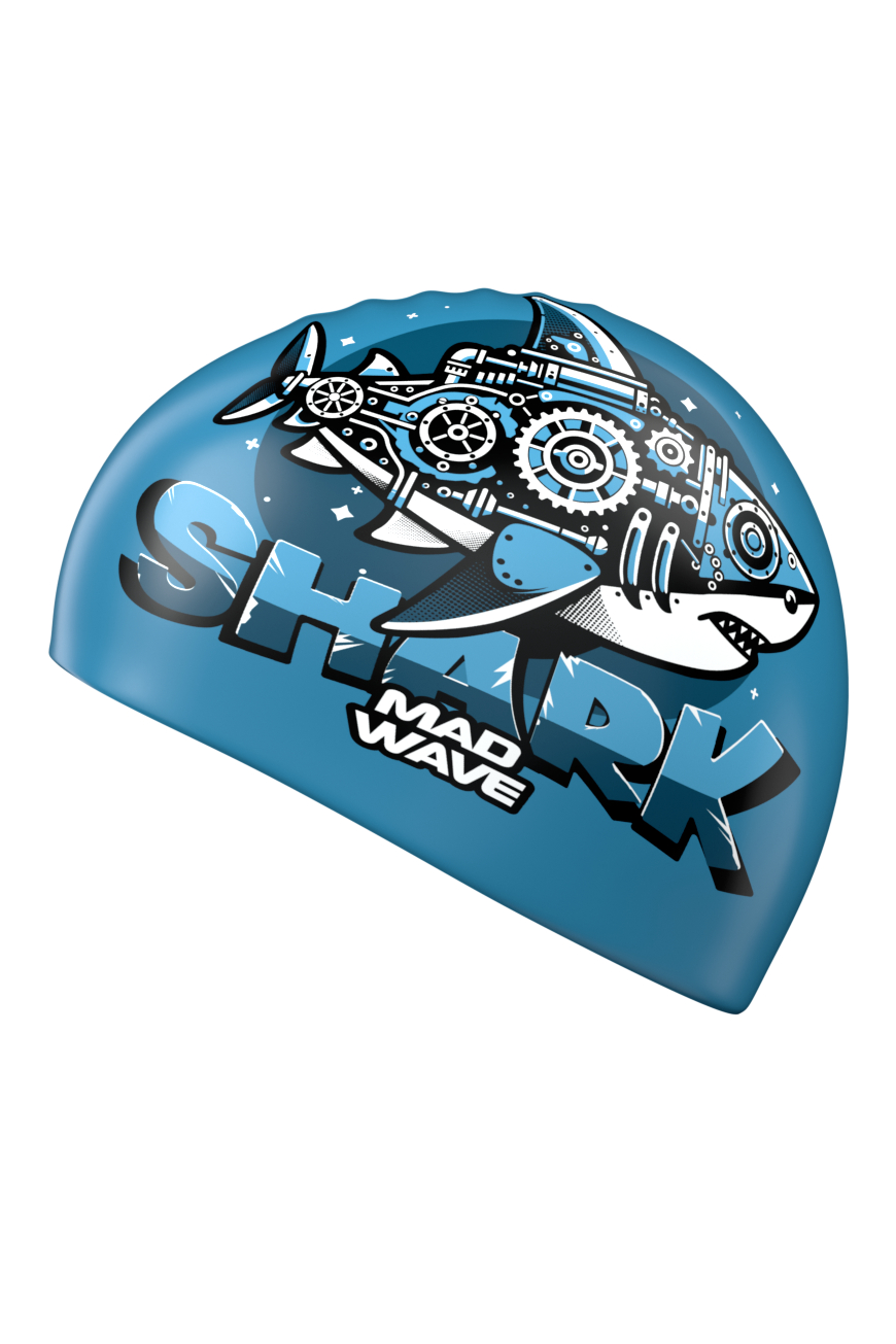 Шапочка для плавания Mad Wave Shark - фото 3