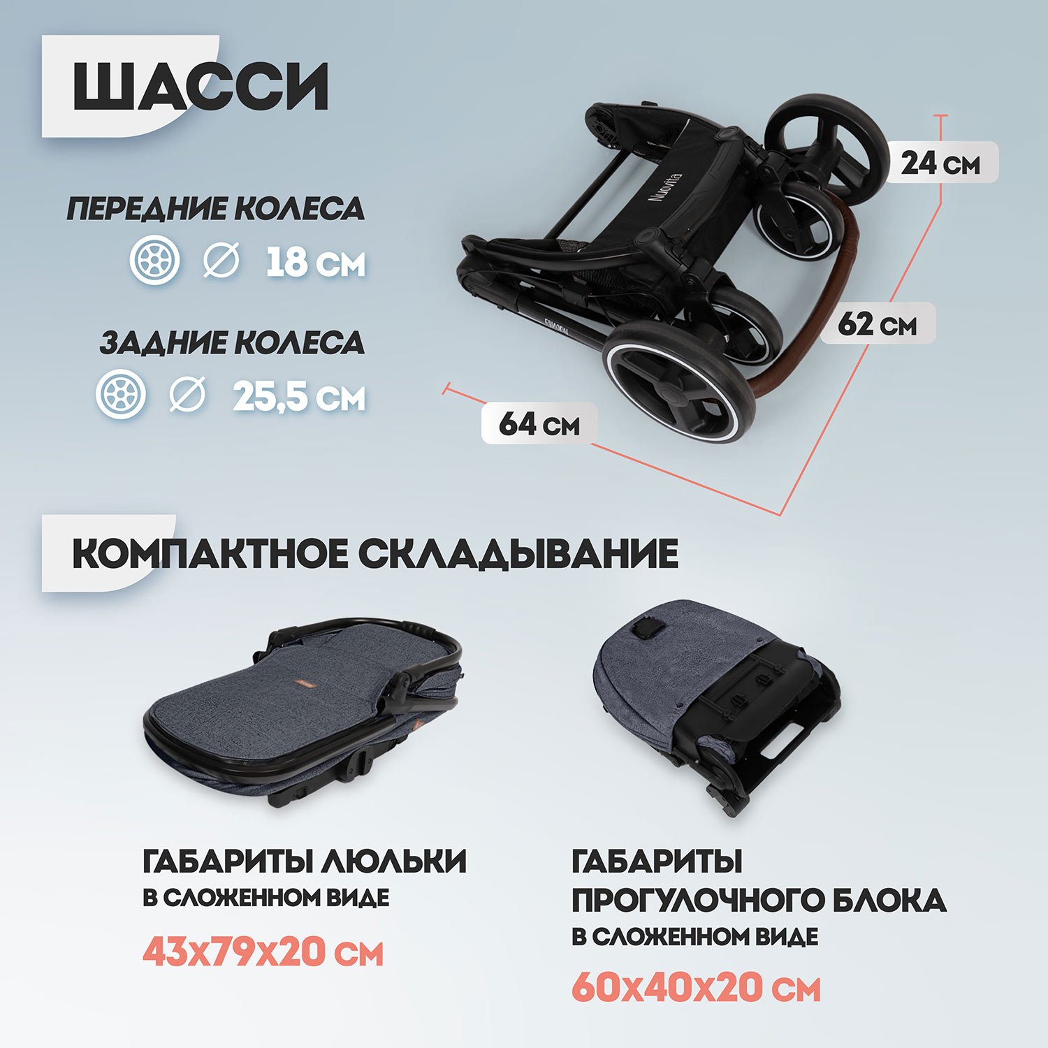 Коляска 3в1 Nuovita Edel 3в1 - фото 15
