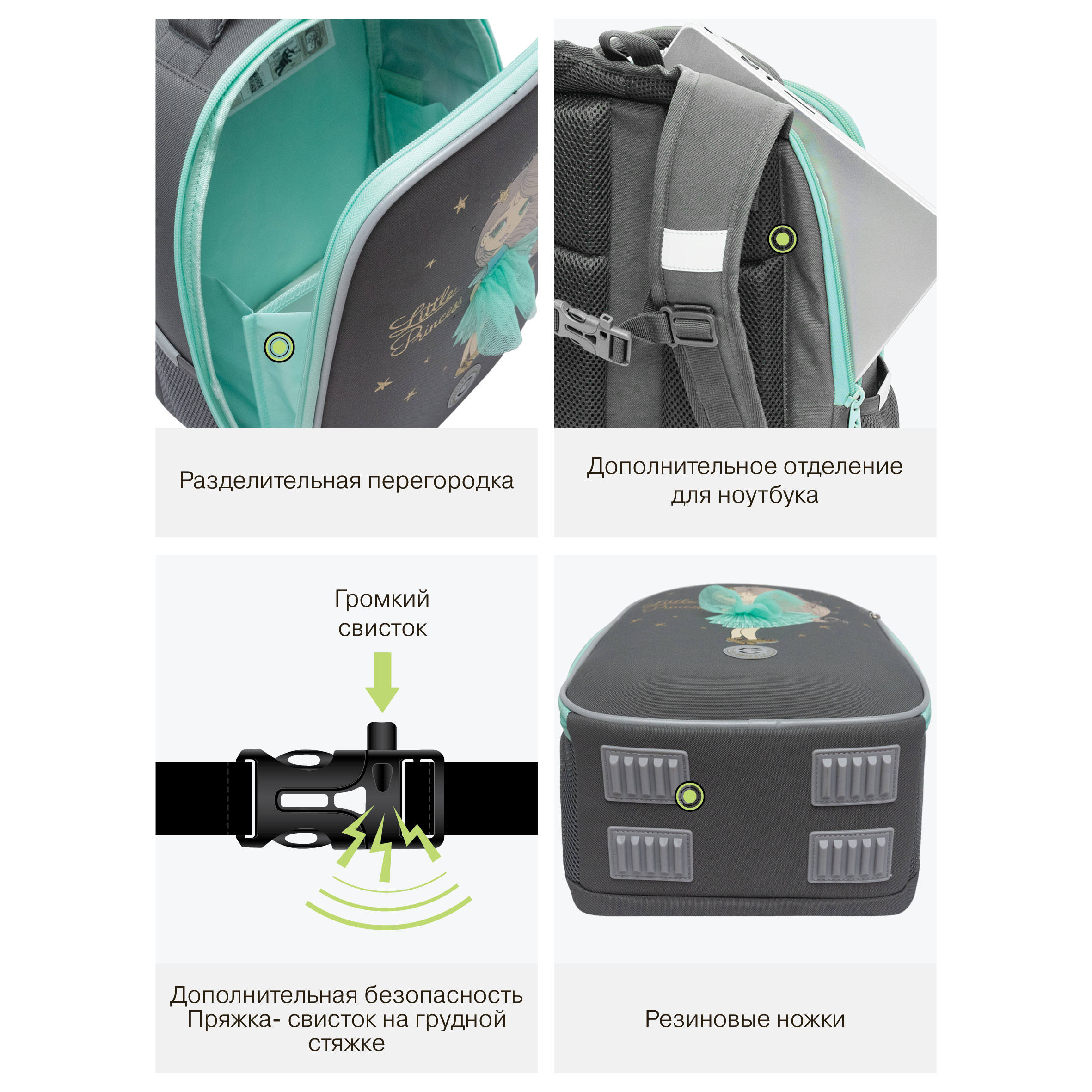 Ранец Grizzly для девочки - фото 13