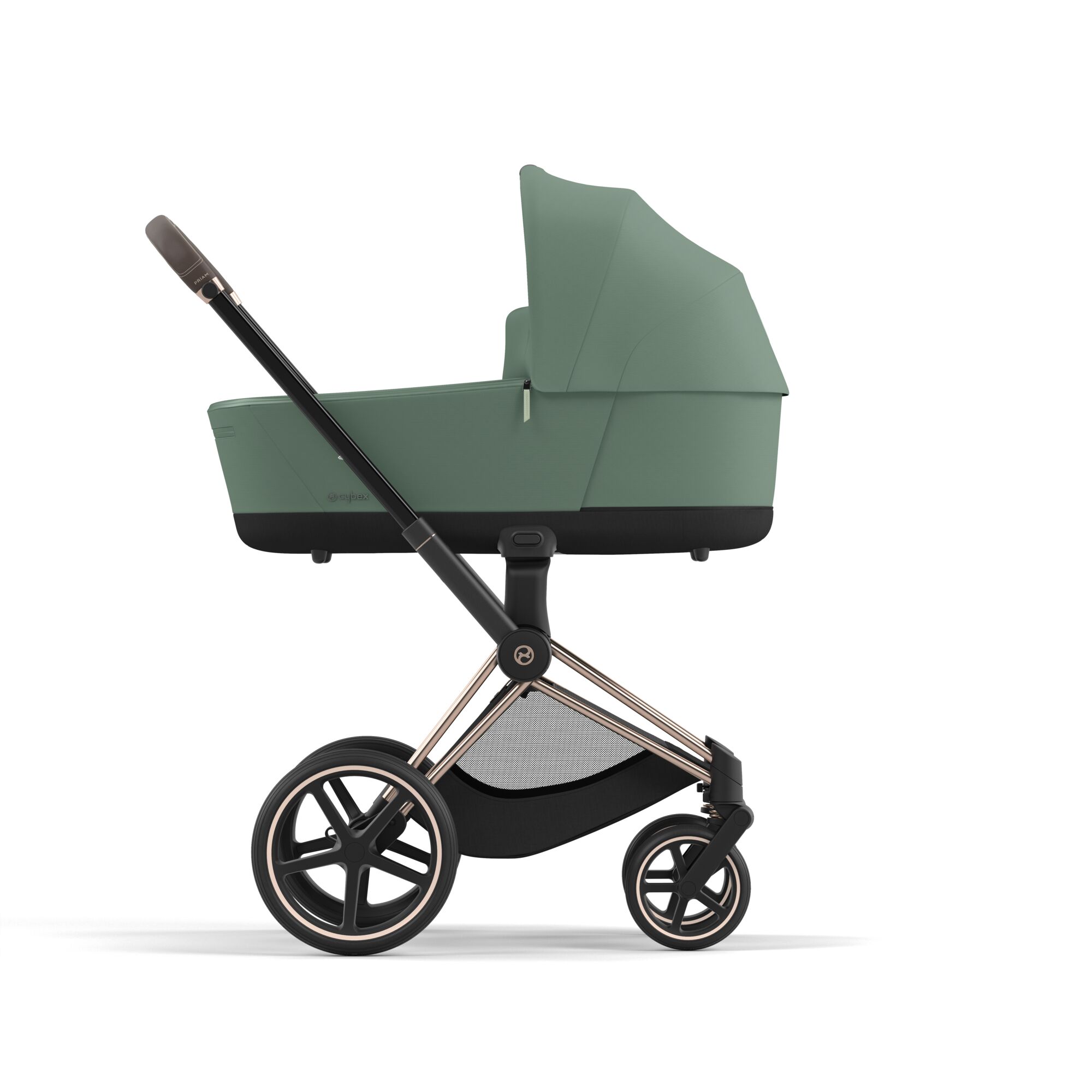 Коляска 2в1 Cybex Priam IV Rosegold зеленый - фото 4