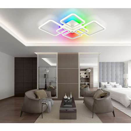 Светодиодный светильник NATALI KOVALTSEVA люстра 160W белый LED с RGB подсветкой