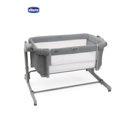 Детская кроватка Chicco Next2Me Magic Evo с рождения до 6 месяцев Dark Grey, без маятника (графит)