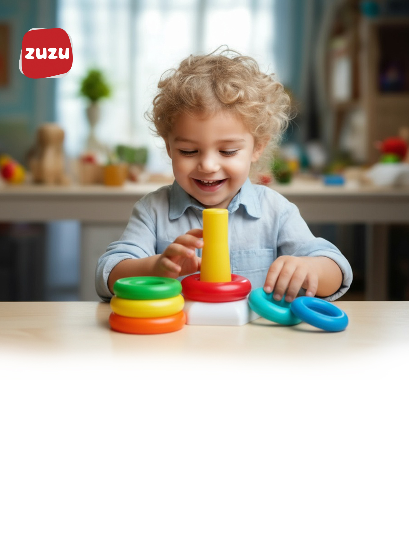 Игрушка ZUZUTOYS пирамидка - фото 5