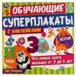 Книга УМка Суперплакаты Что нужно знать малышу от 2 до 5лет 334229