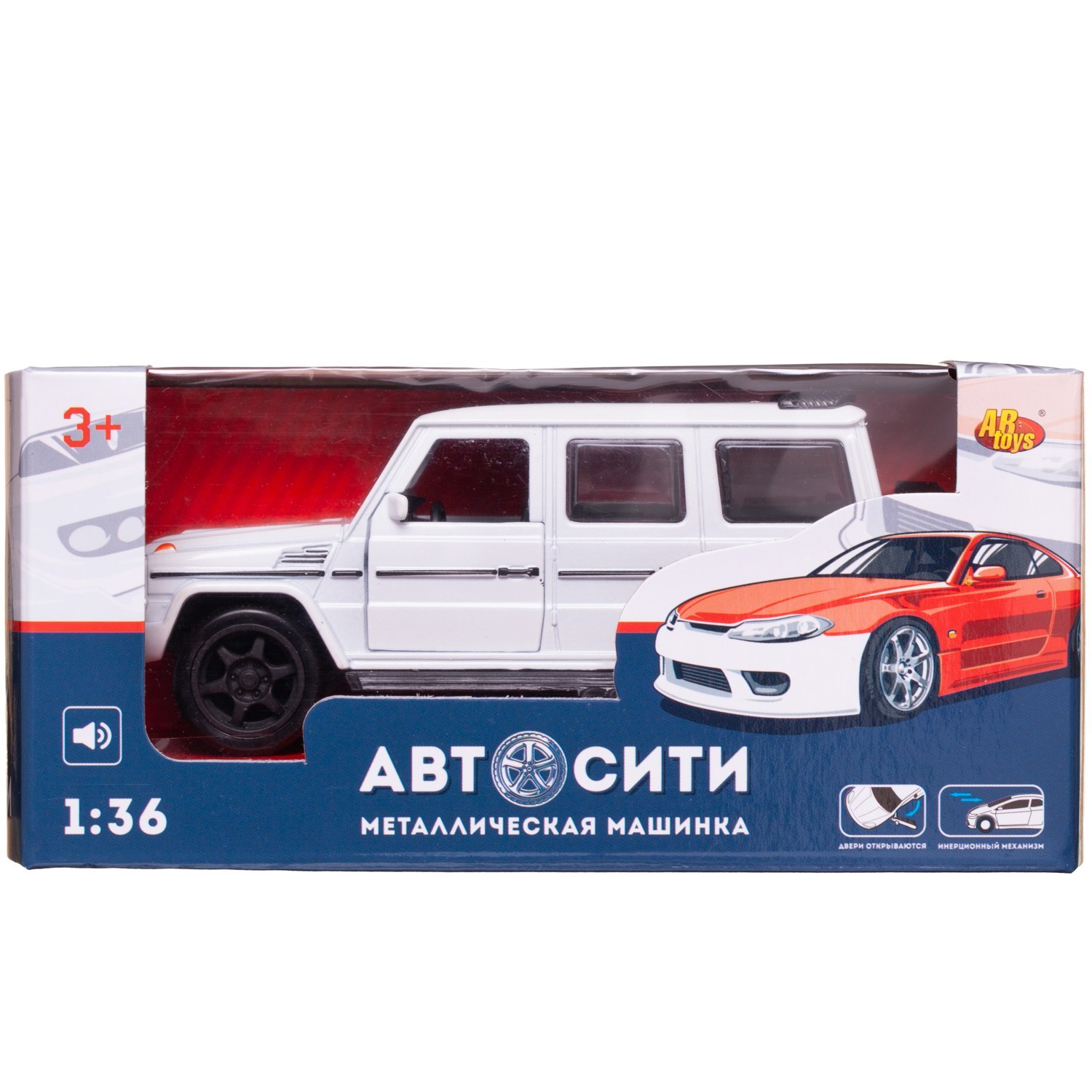 Внедорожник Abtoys АвтоСити 1:36 C-00521/белый - фото 2