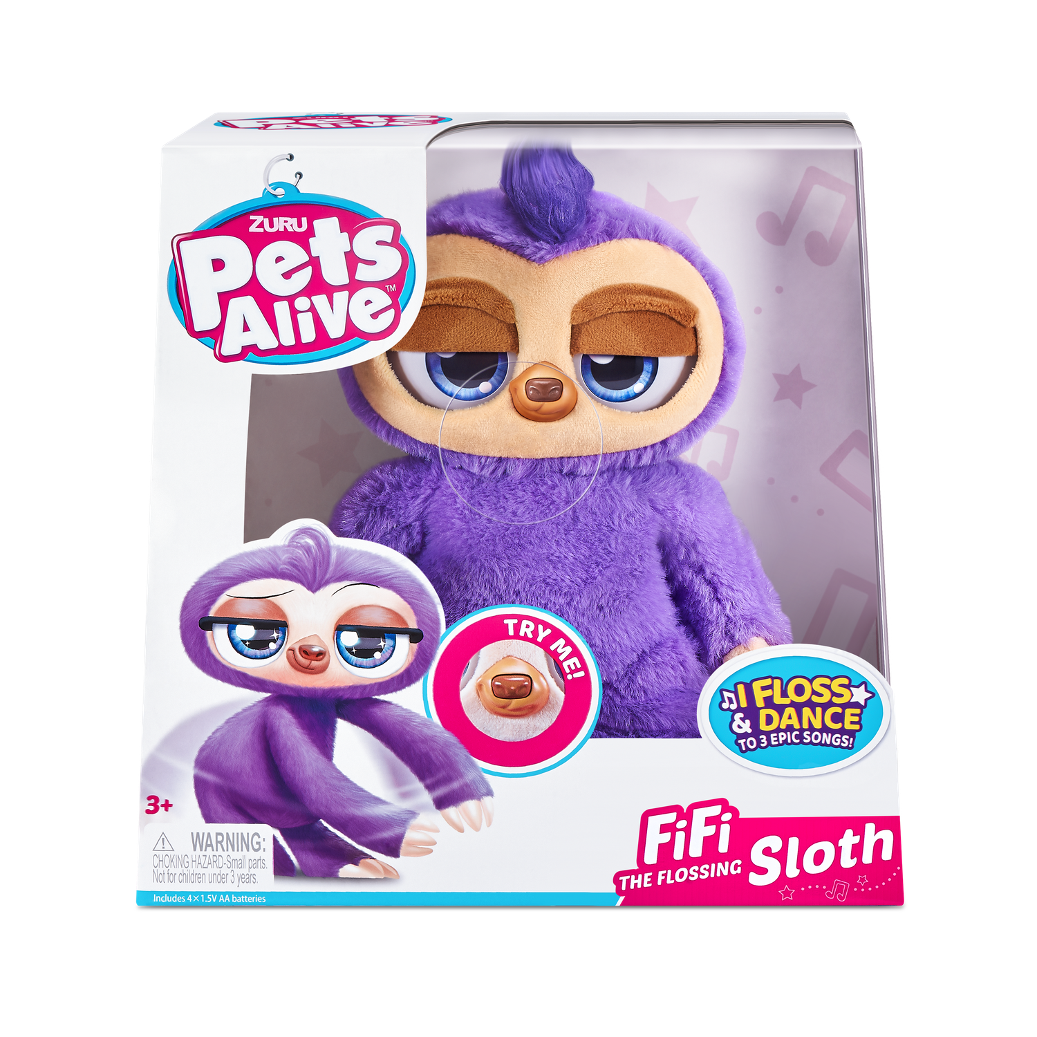 Игрушка мягкая Zuru Pets Alive ленивец - фото 8