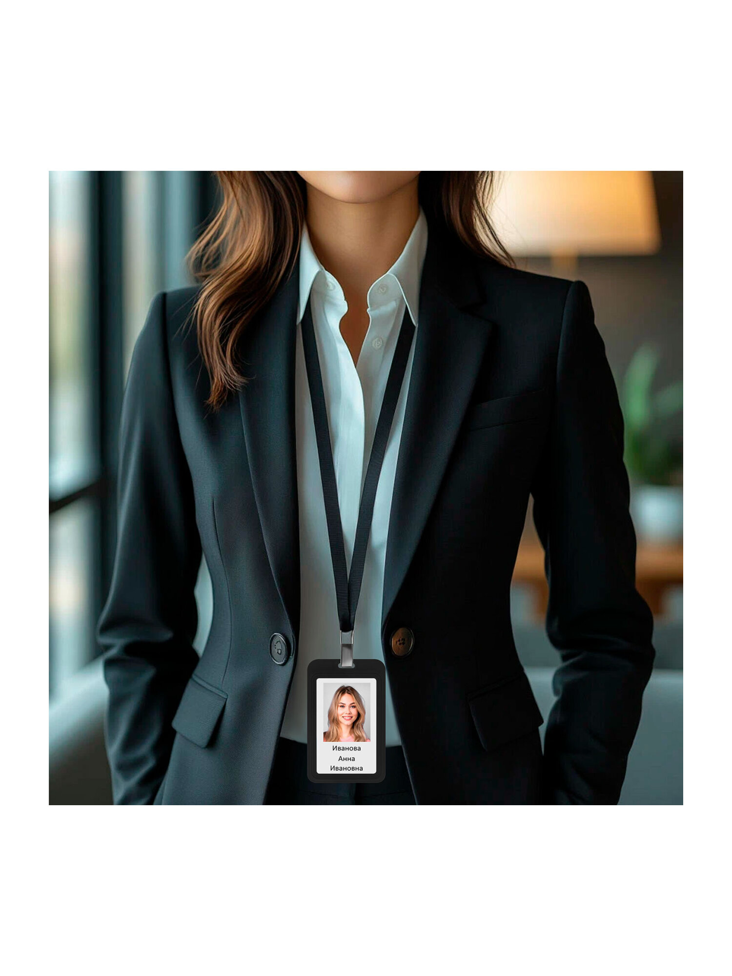 Бейдж Brauberg черный - фото 10