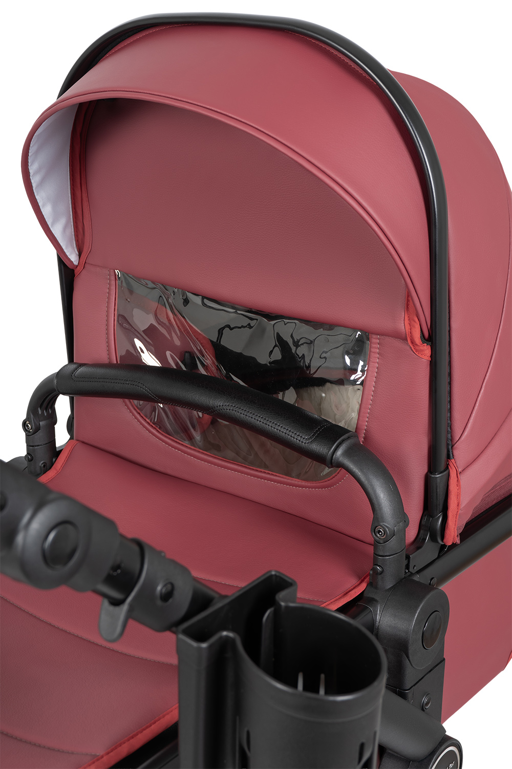 Коляска трансформер Aimile Adventurer бордовый - фото 22