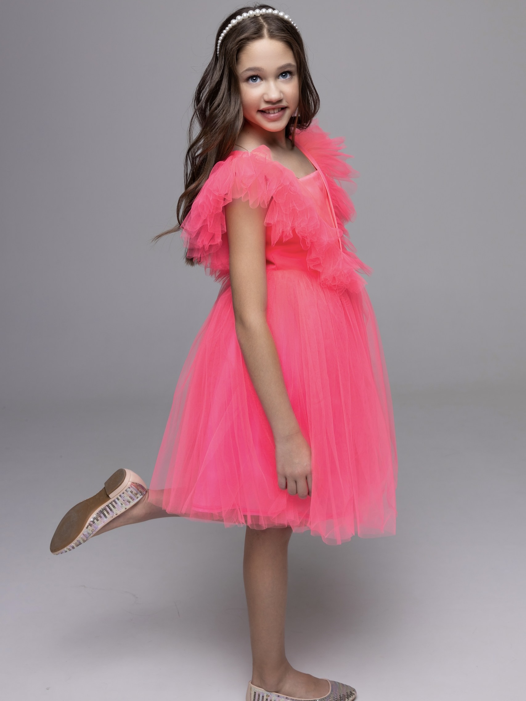 Платье ELLIE by Rina Kutz ПЛ-0420/ярко-розовый - фото 7