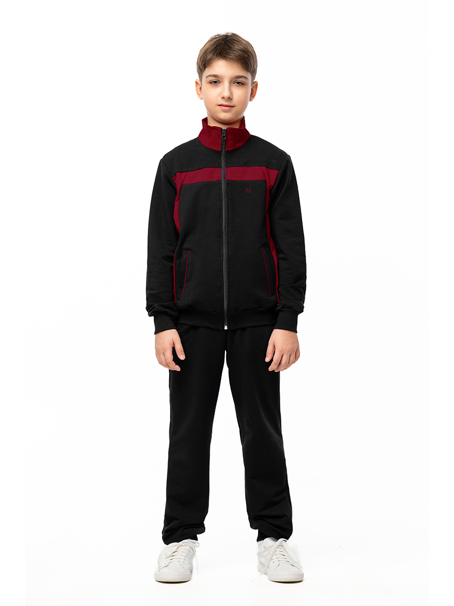 Спортивный костюм RODOS М-187/1/черный_бордовый - фото 7