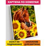 Картина по номерам Русская живопись Каштановый конь