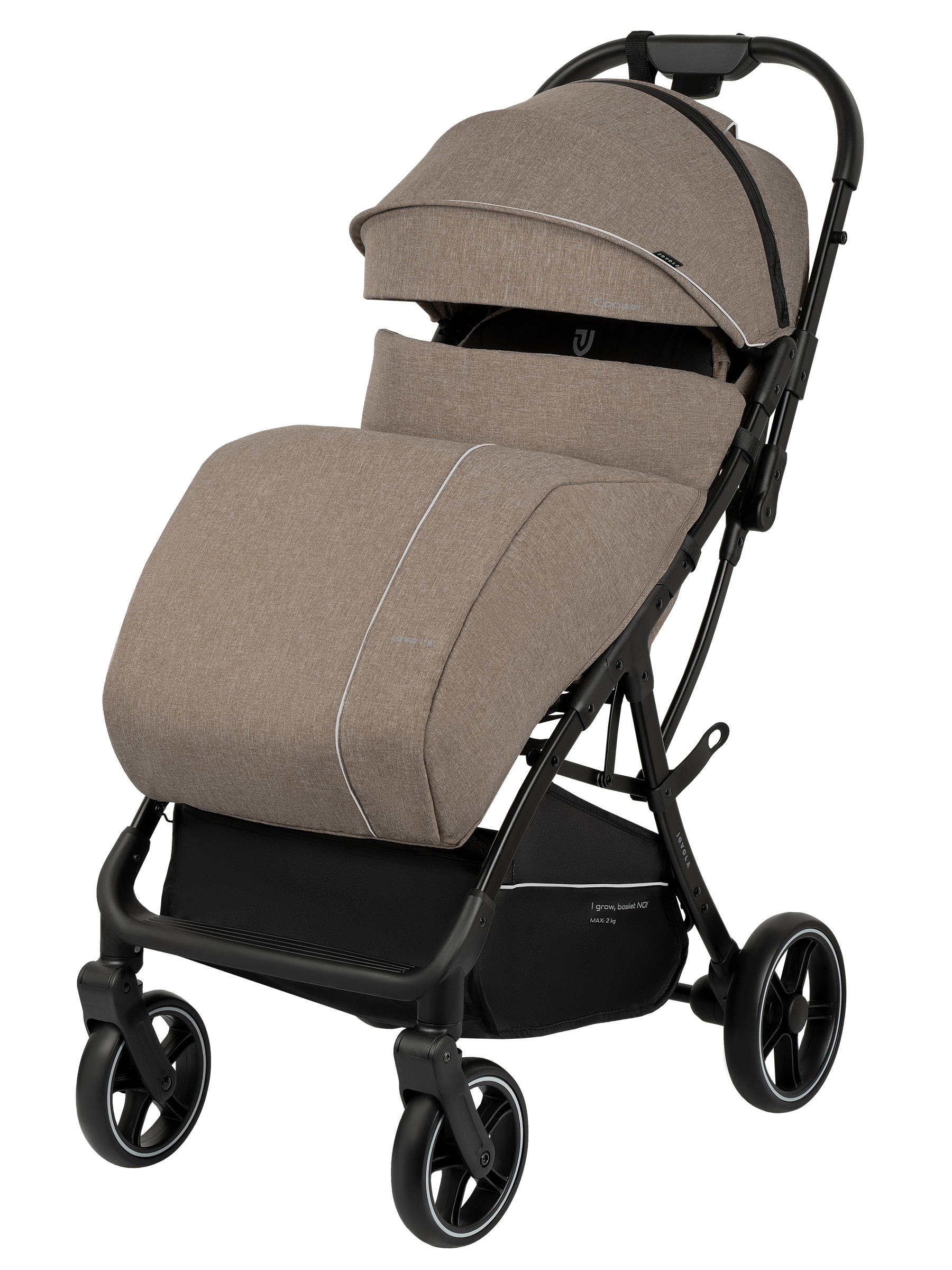 Коляска прогулочная JOVOLA Cooper темно-бежевый - фото 13