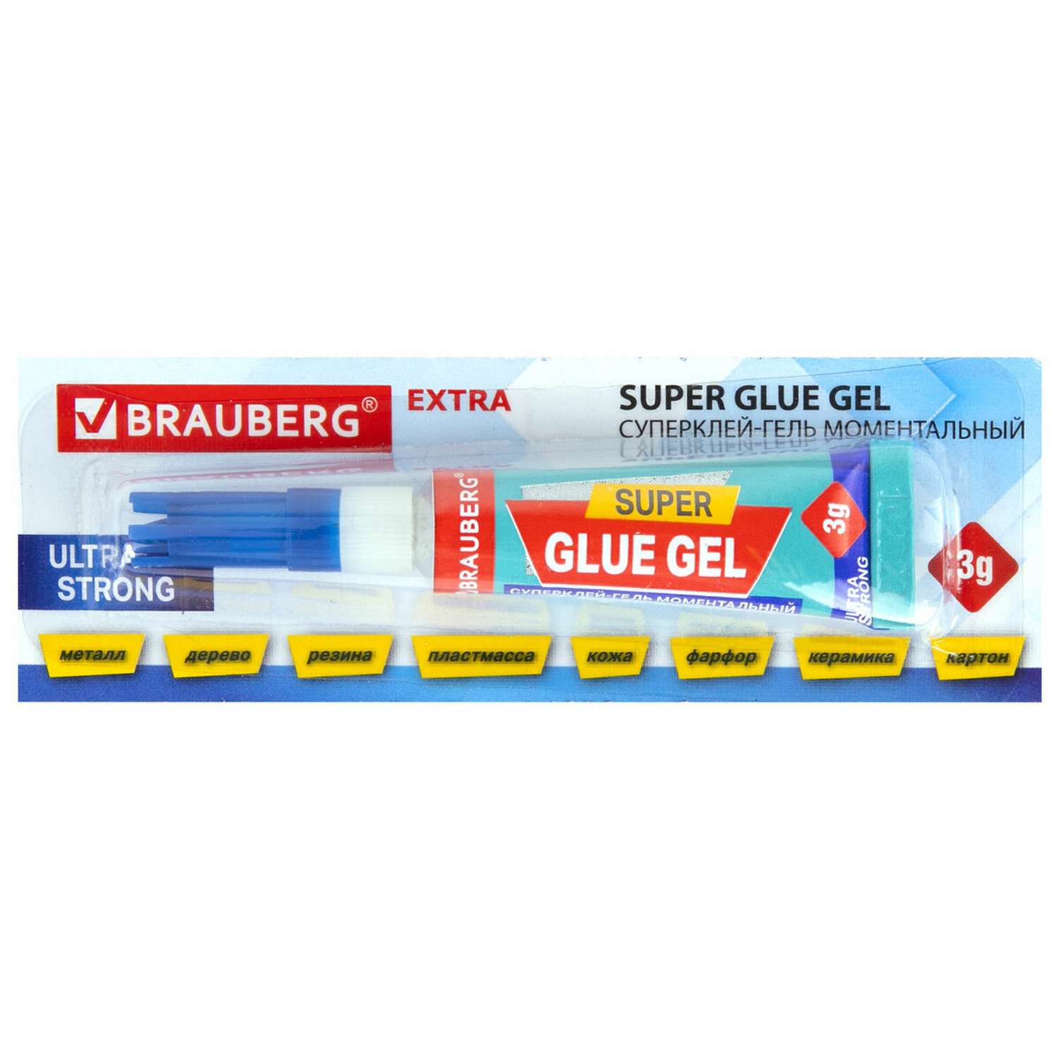 Клей-гель моментальный Brauberg Extra ультрапрочный 3г 608103 - фото 4