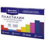 Пластилин Brauberg 18 цв.