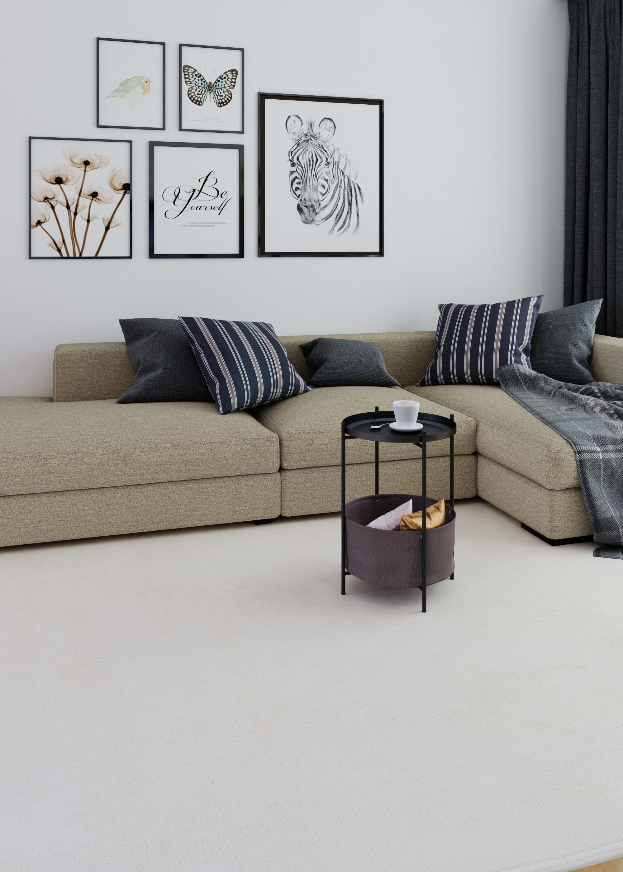 Стол журнальный LAVARIS Элдэй CUBA CHOCOLATE Коричневый/черный муар - фото 3