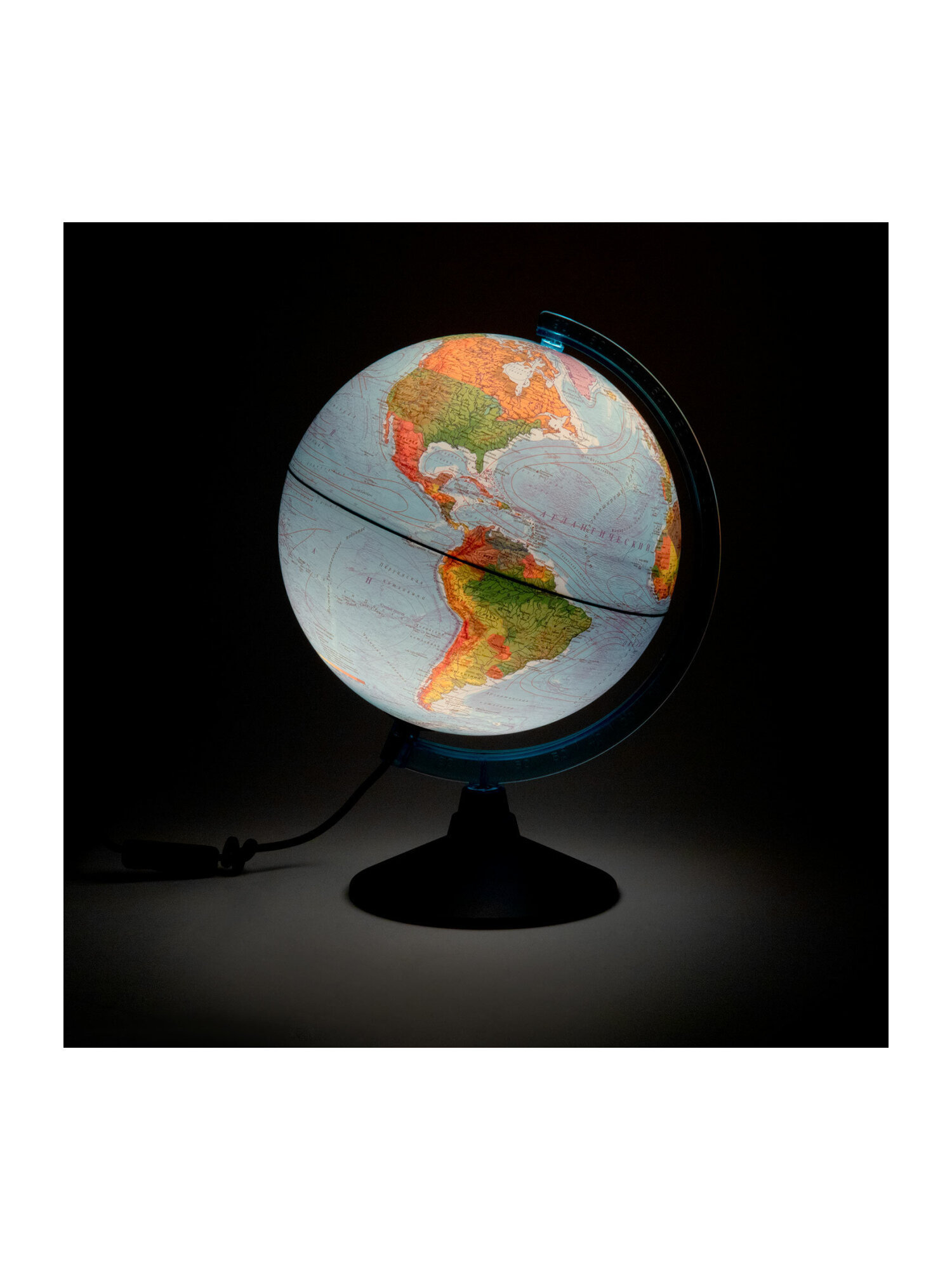 Глобус Globen интерактивный физический политический с подсветкой и VR очками 25 см - фото 15