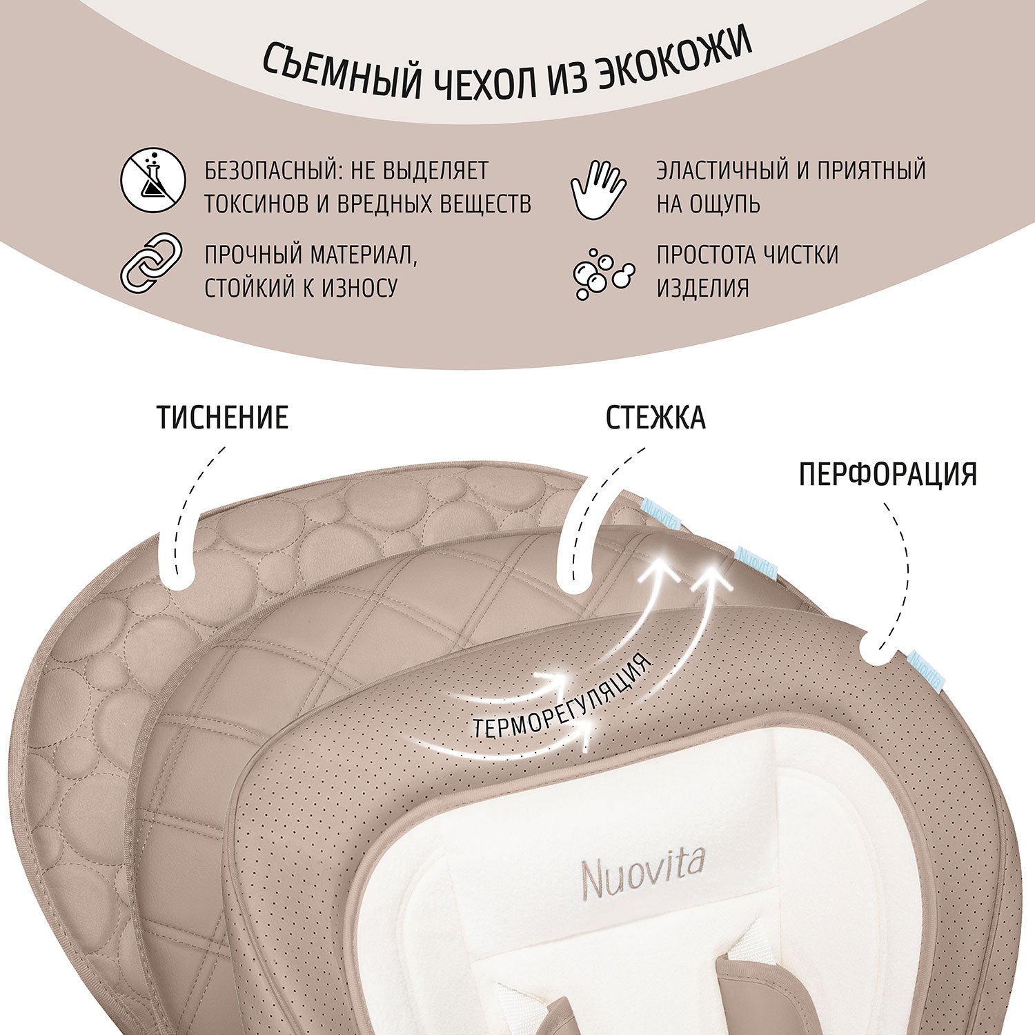 Стульчик для кормления Nuovita Tutela с перфорацией - фото 7