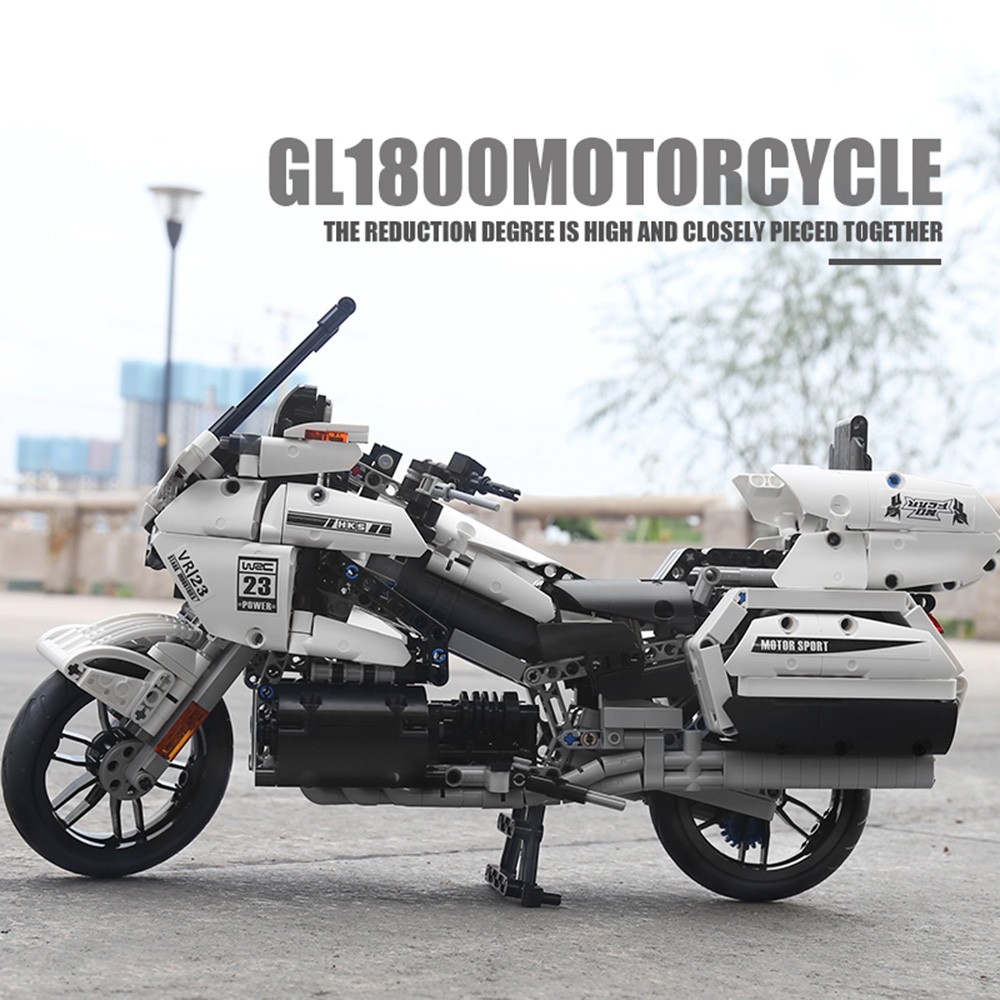 Конструктор Mould King Мотоцикл Honda Gold Wing блочный - фото 3