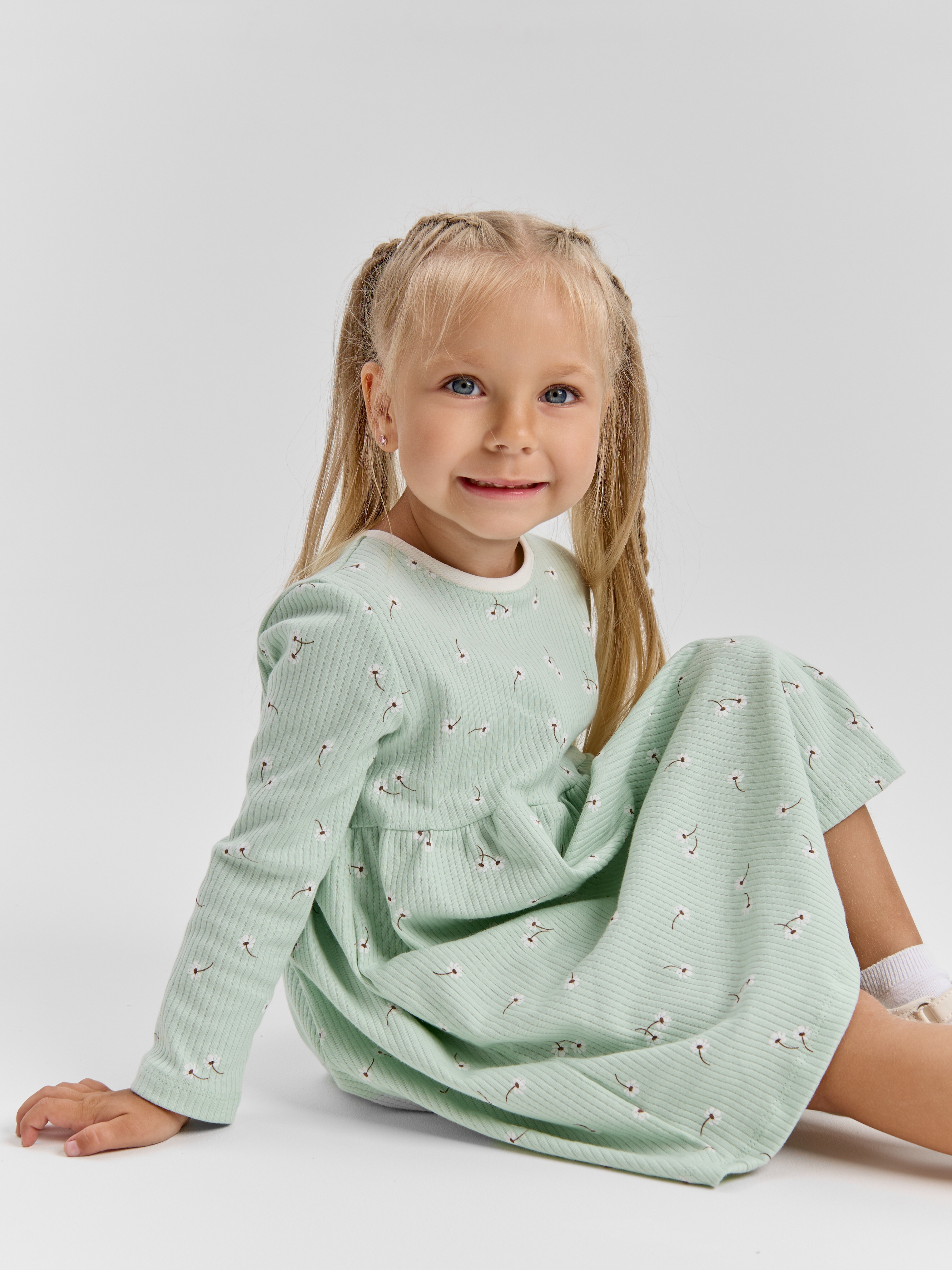 Платье LEVA платье для девочки_маргаритки на нефрите - фото 6