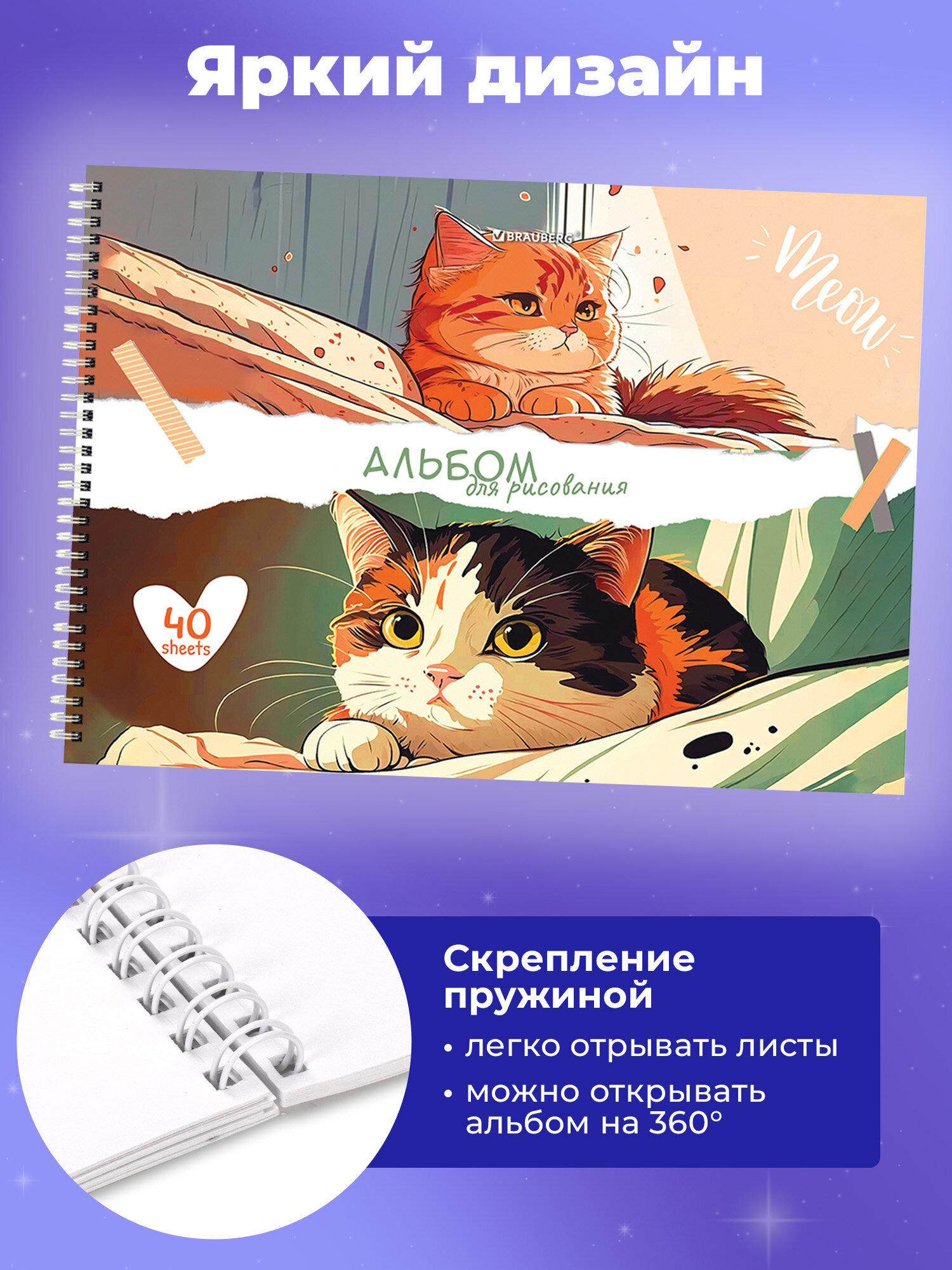 Альбом Brauberg А4 40 лист. - фото 2