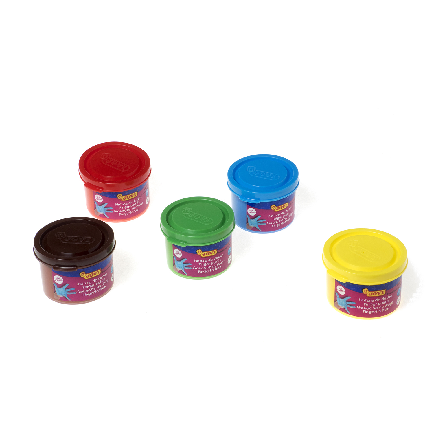 Краски пальчиковые Jovi 5 цв. - фото 1