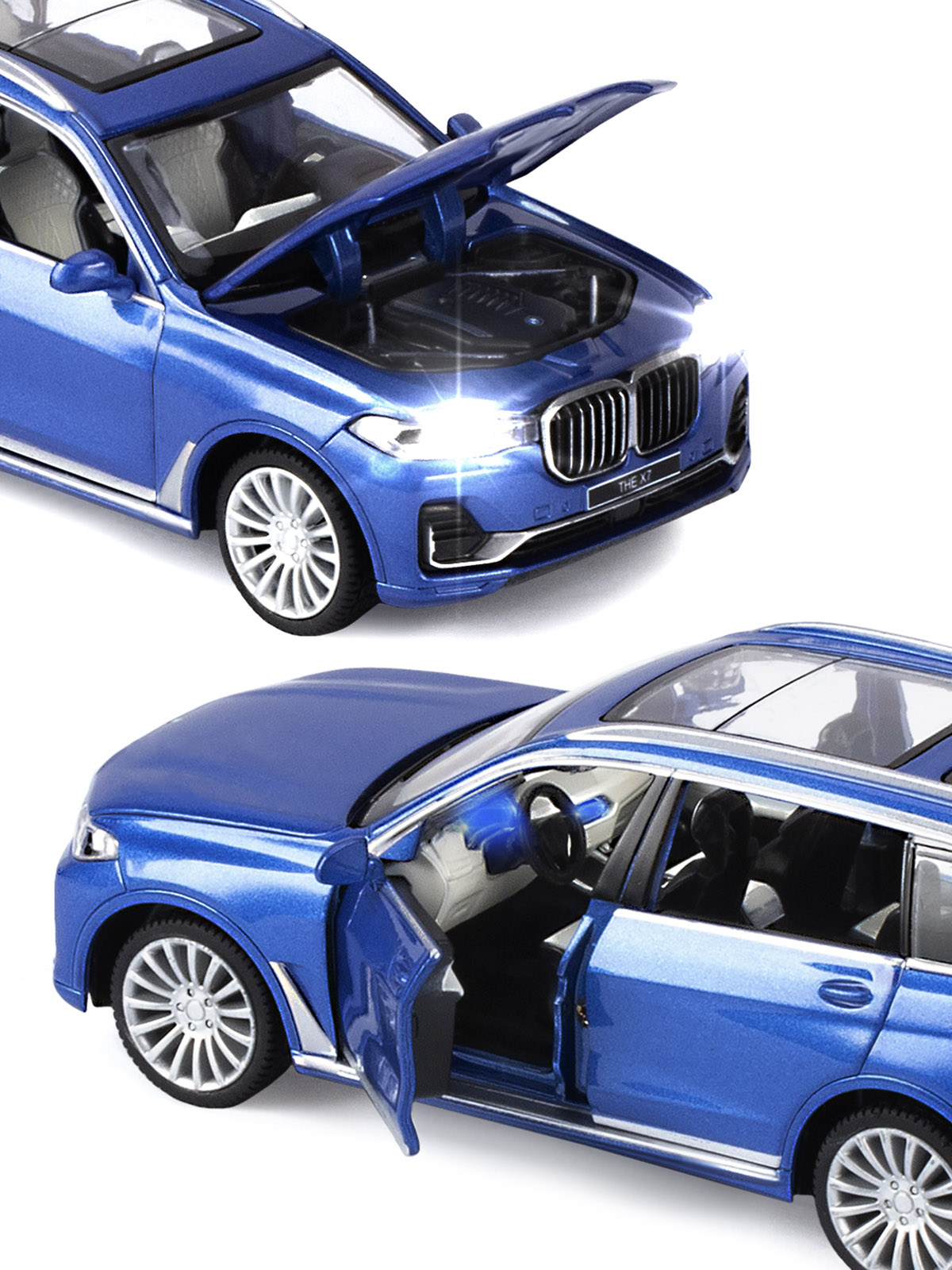 Внедорожник АВТОпанорама BMW X7 1:32 JB1251314 - фото 14