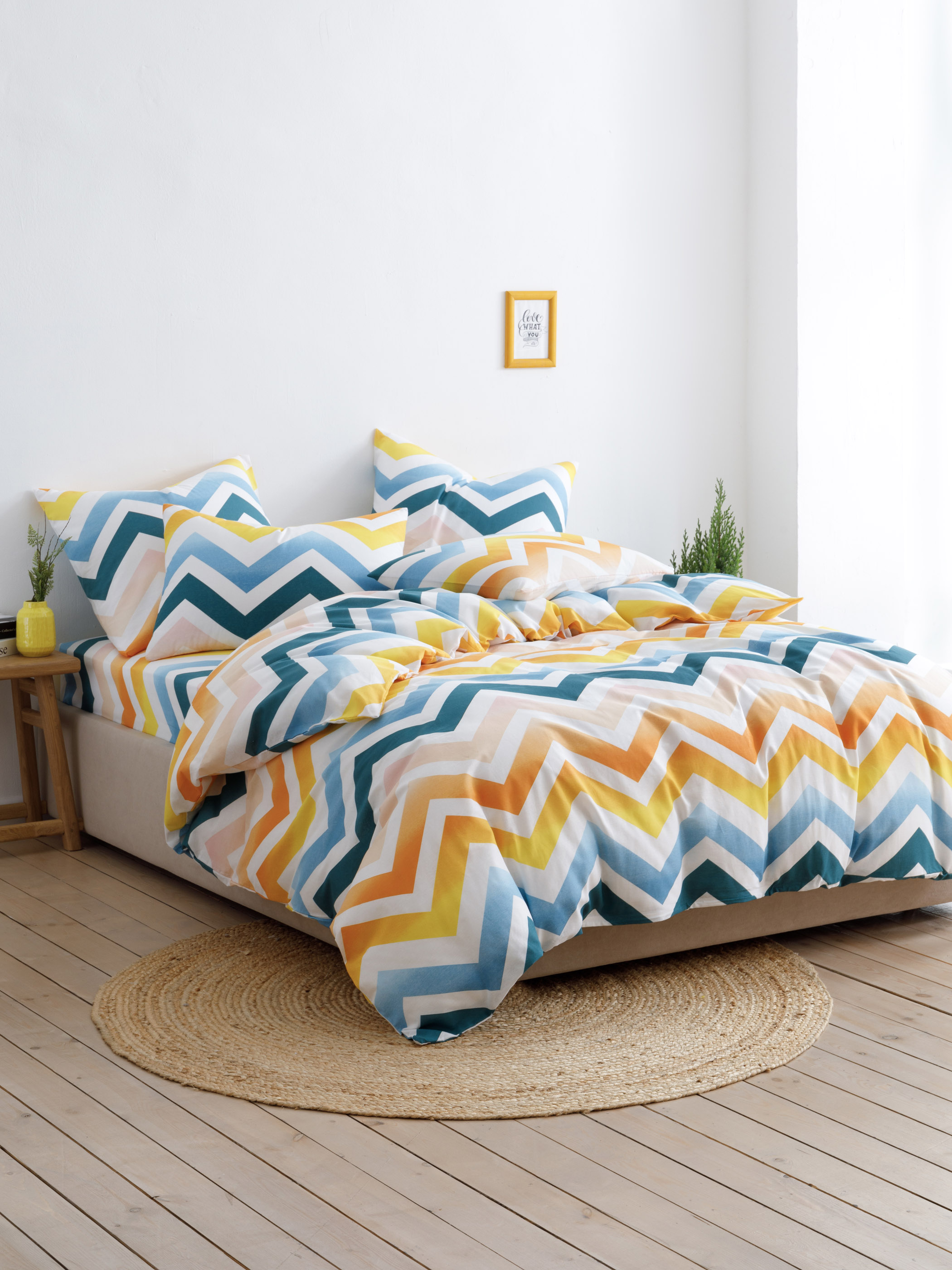 Комплект постельного белья Ночь Нежна Меандр двуспальный 4 предм. - фото 3