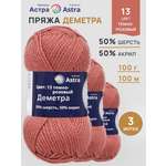 Пряжа полушерстяная Astra Premium 100г 100м 3шт