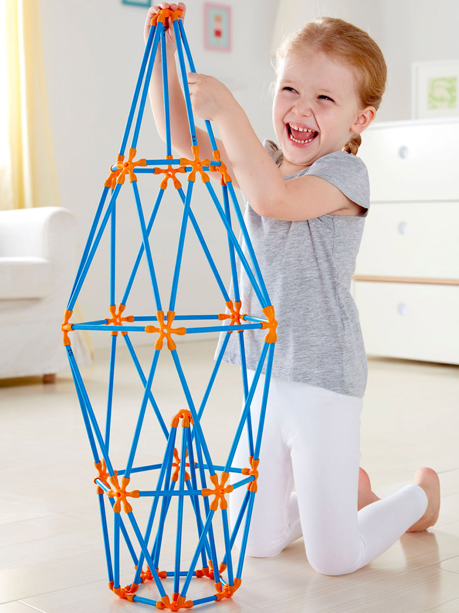 Конструктор Hape Башня кинетический 132 дет. - фото 1