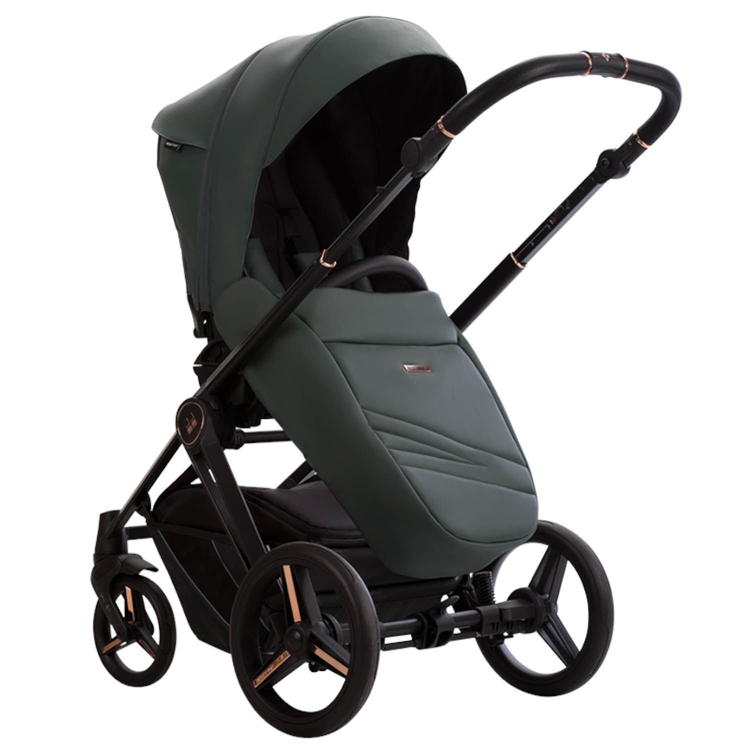 Коляска 2в1 Bebetto Monti Pro 02 Stella т.зеленый зеленый - фото 8