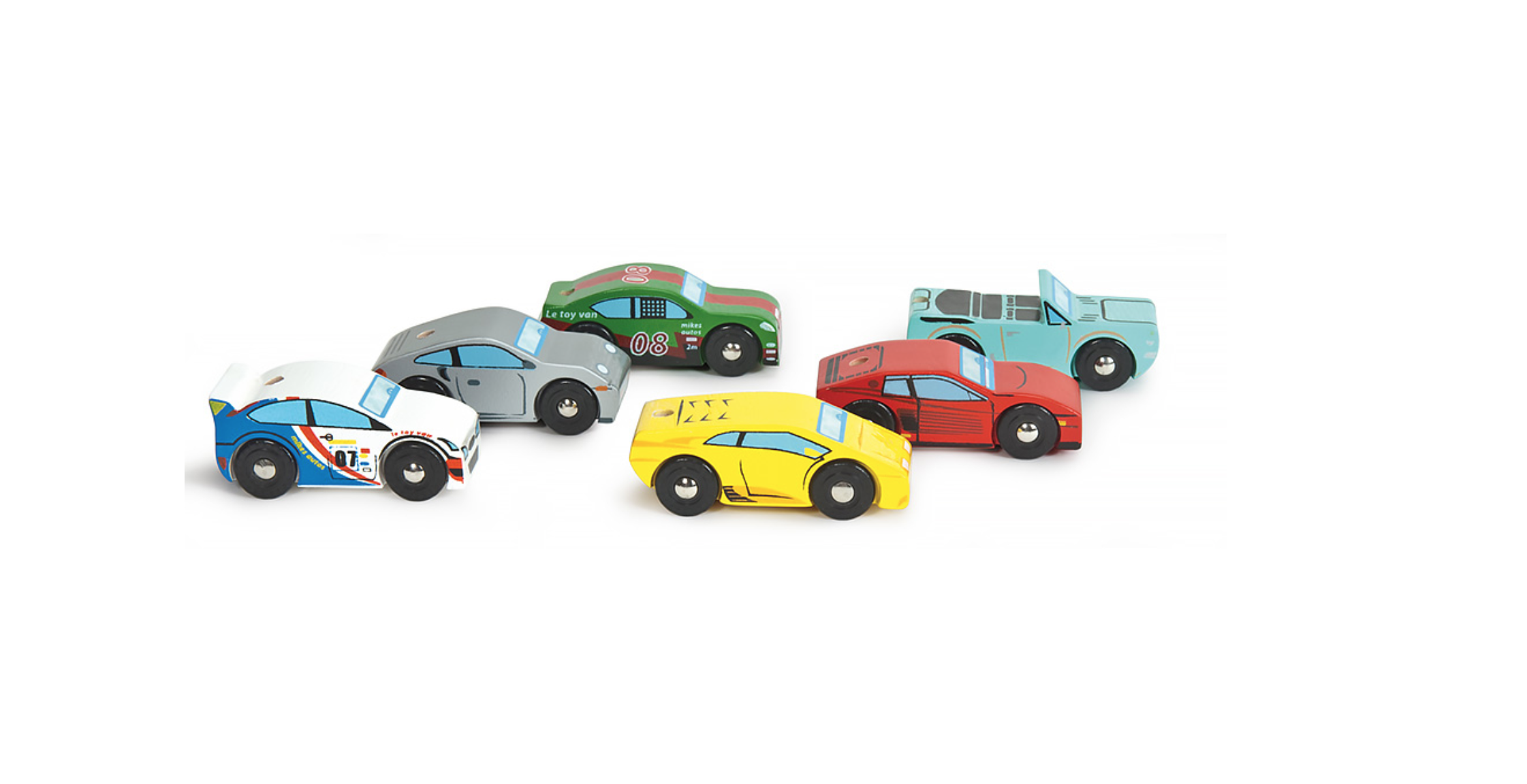 Игровой набор Le Toy Van Спортивные машинки с конусами TV440 - фото 3