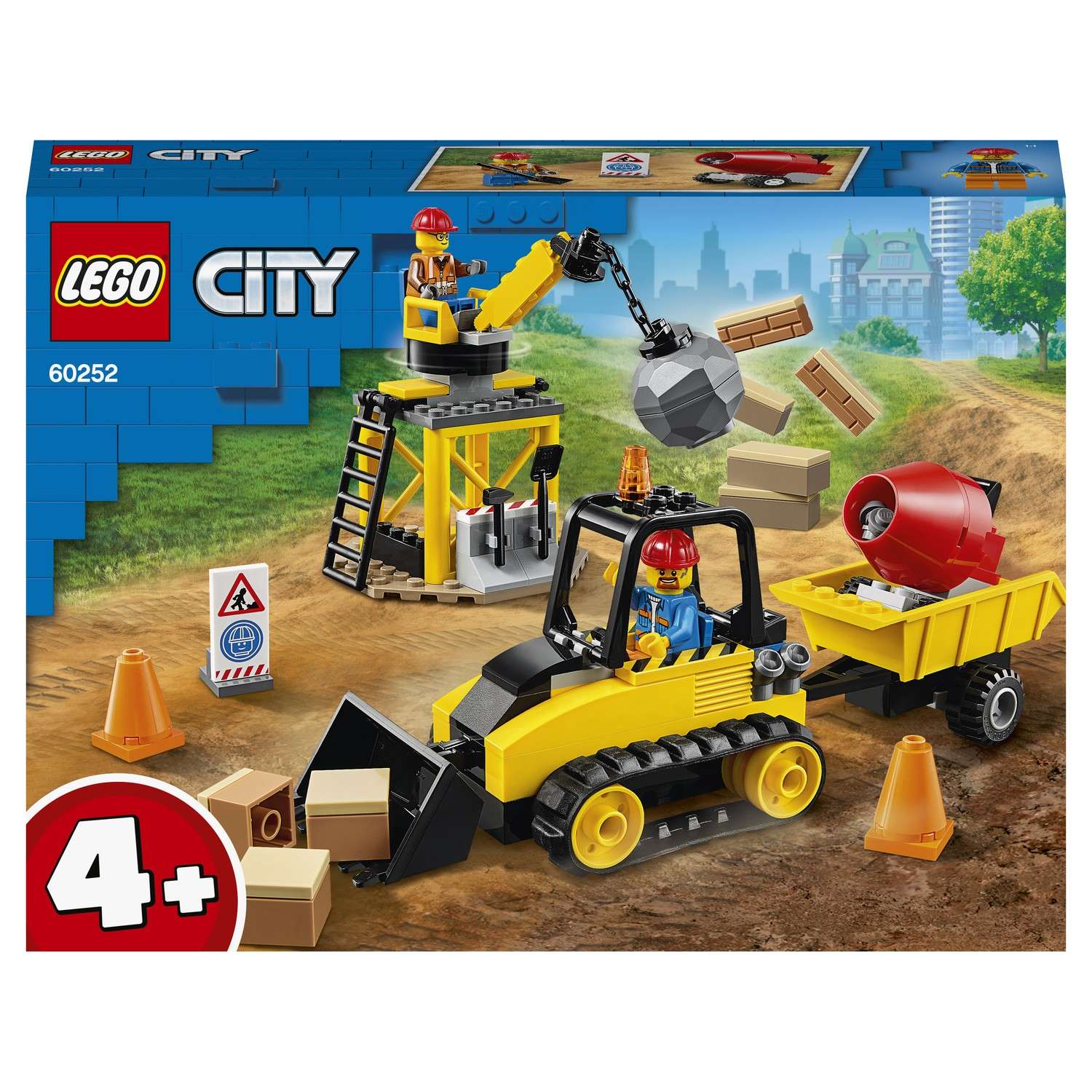 Конструктор LEGO City Great Vehicles Бульдозер блочный - фото 2