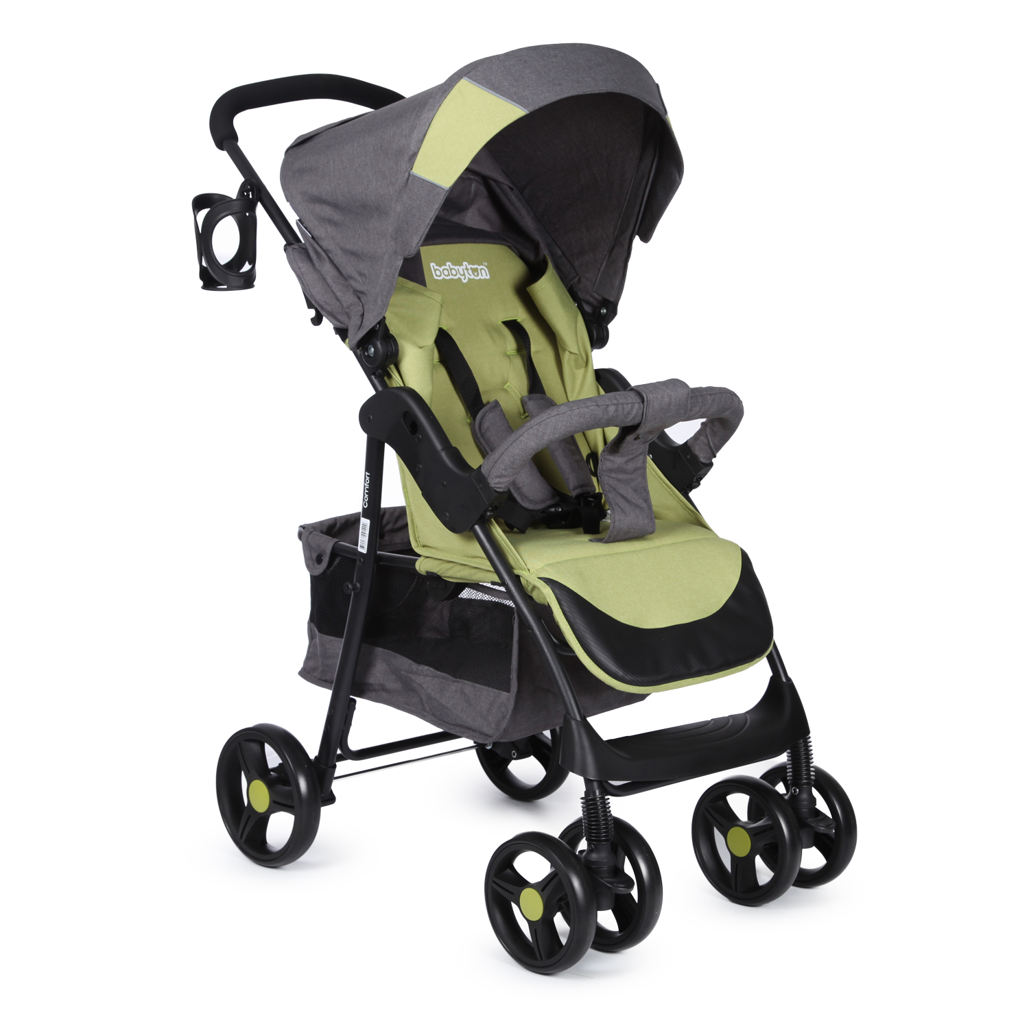 Коляска прогулочная Babyton Comfort Green-Grey зеленый - фото 1
