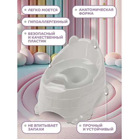 Горшок детский Компания Друзей анатомический с крышкой размер M