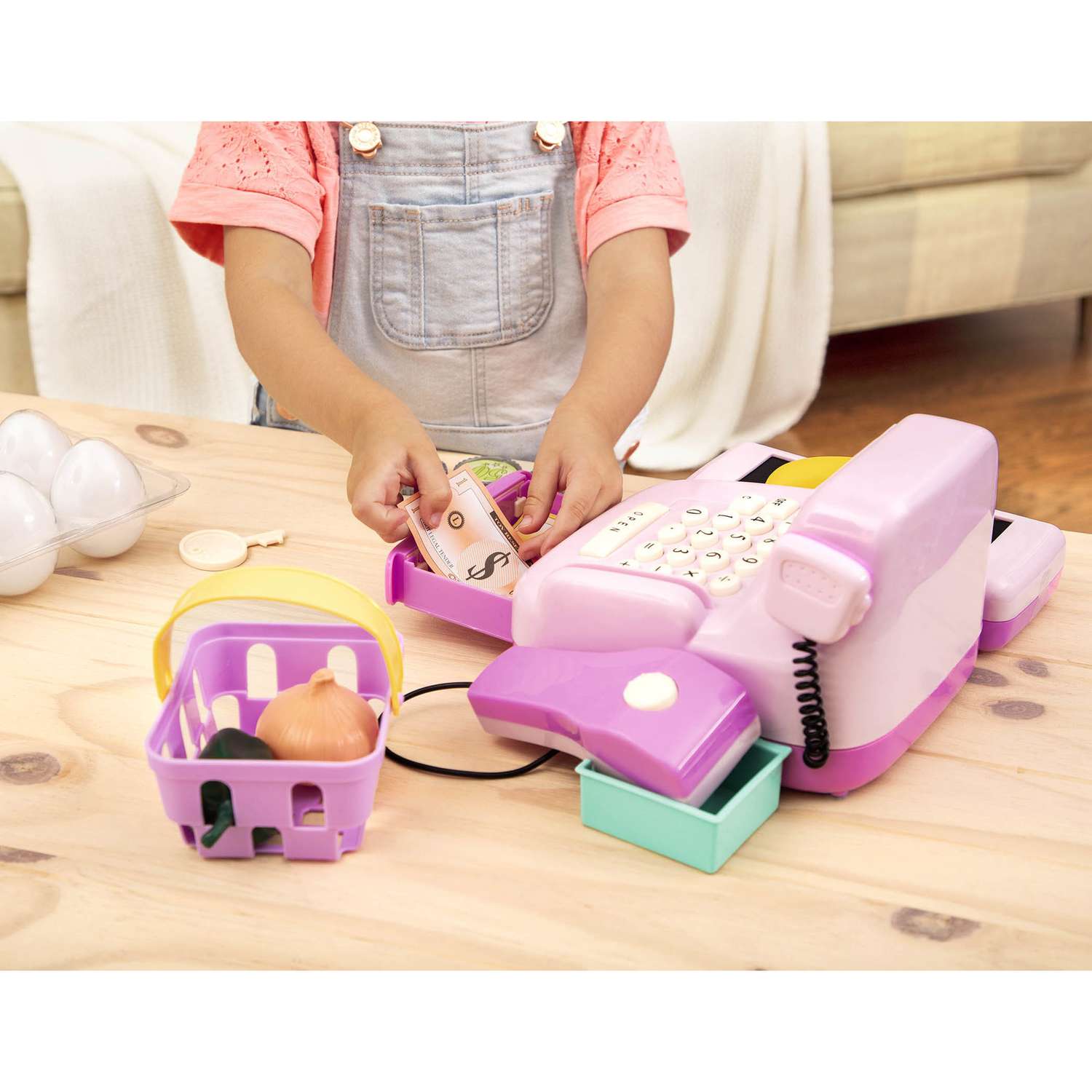Игровой набор PlayCircle тележки и корзинки, продукты - фото 11