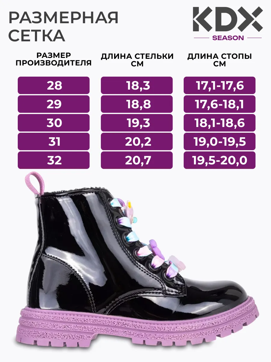Ботинки KDX ZHNFW-01 black - фото 3