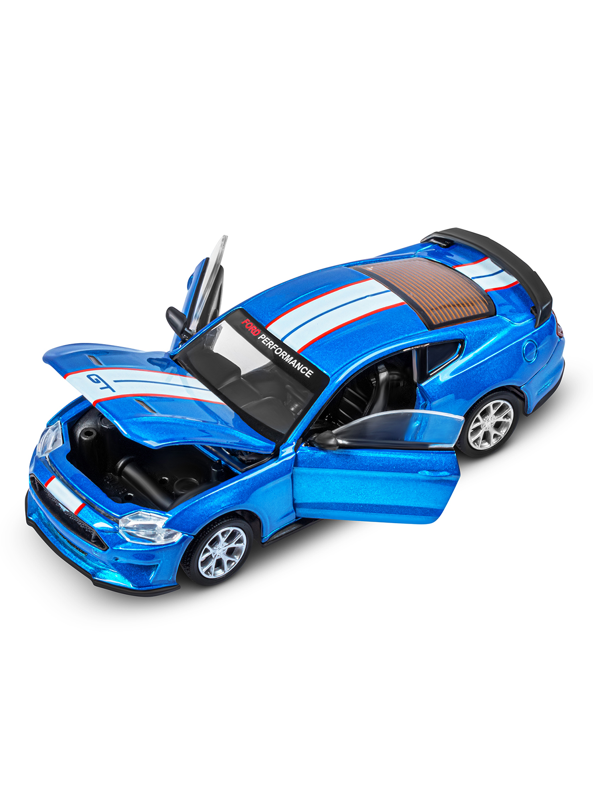 Автомобиль АВТОпанорама Ford Mustang Сборная модель 1:42 JB1251726 - фото 15