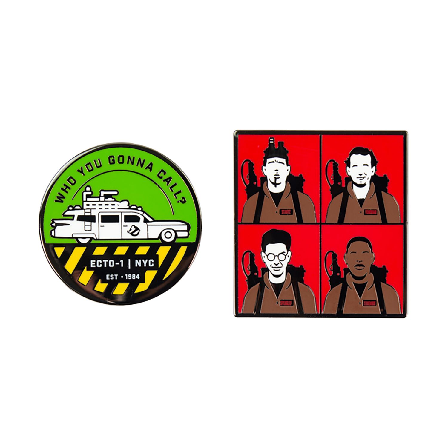 Значок GHOSTBUSTERS Охотники за привидениями 2 шт. - фото 1