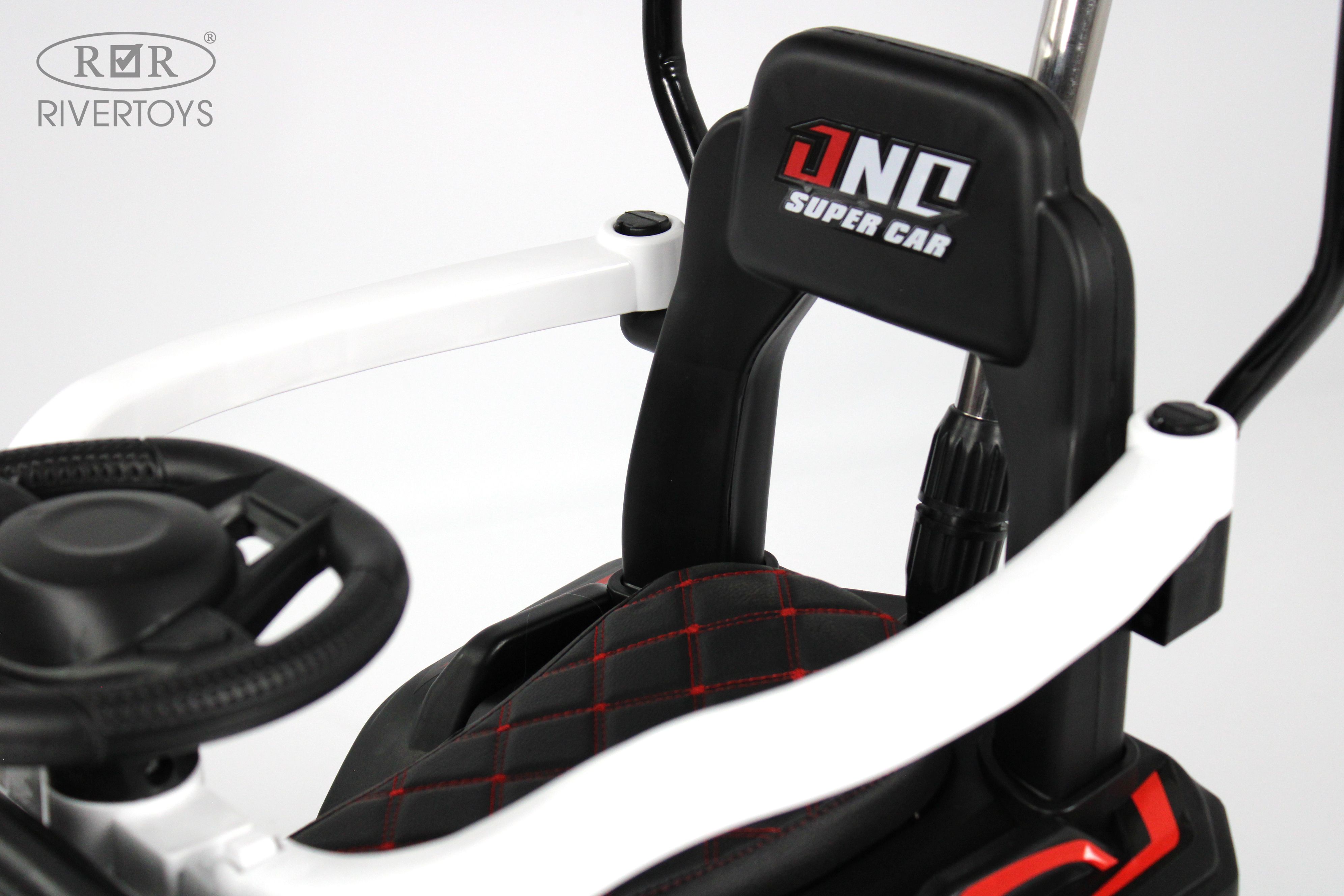 Электромобиль RIVERTOYS G005GG-WHITE С пультом ДУ - фото 7